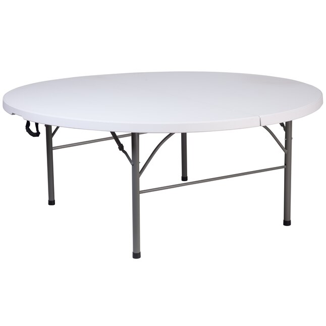 Folding Banquet Table, Black Round Card Table And Chairs