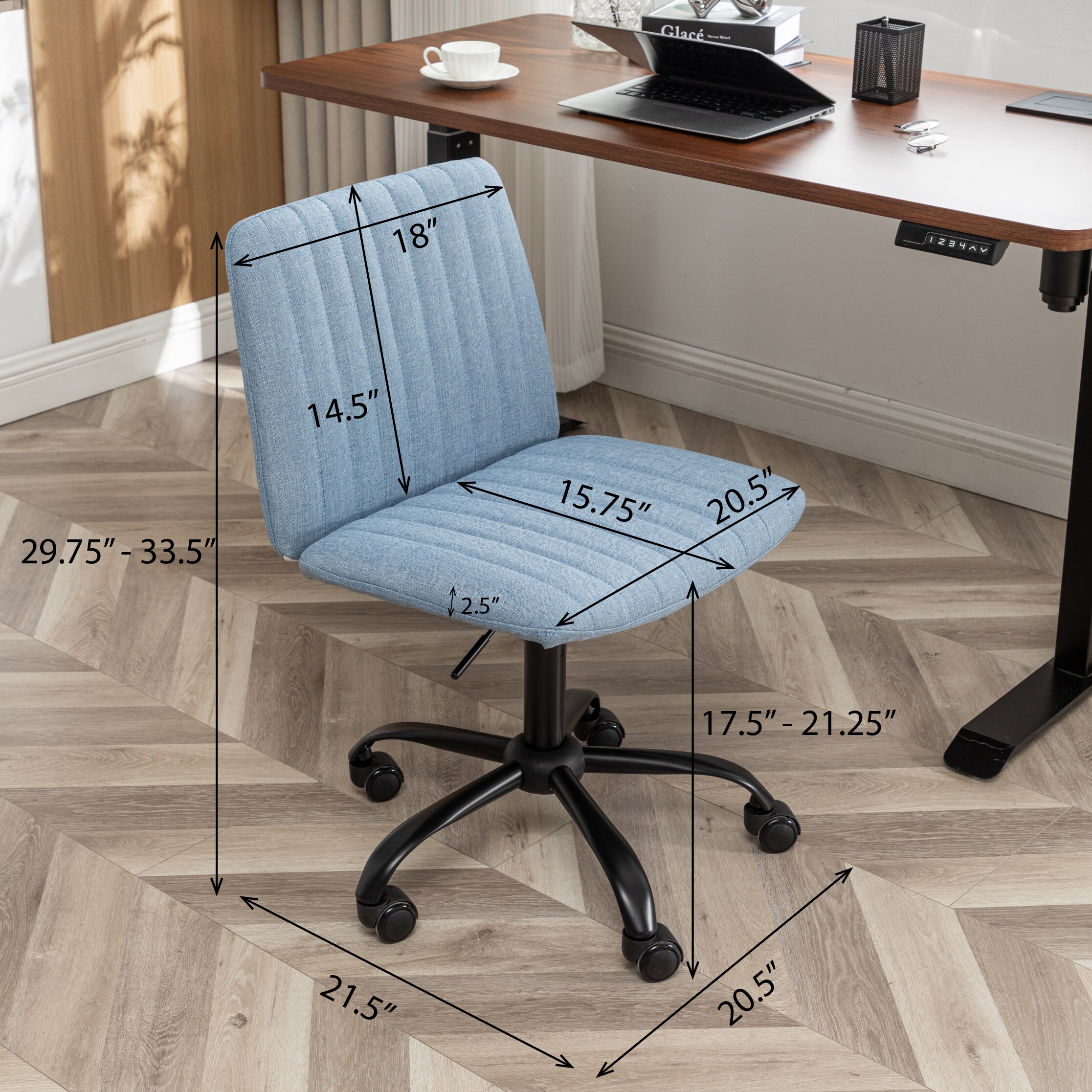 Roundhill Furniture OF1016BU Office-Chairs - View #15