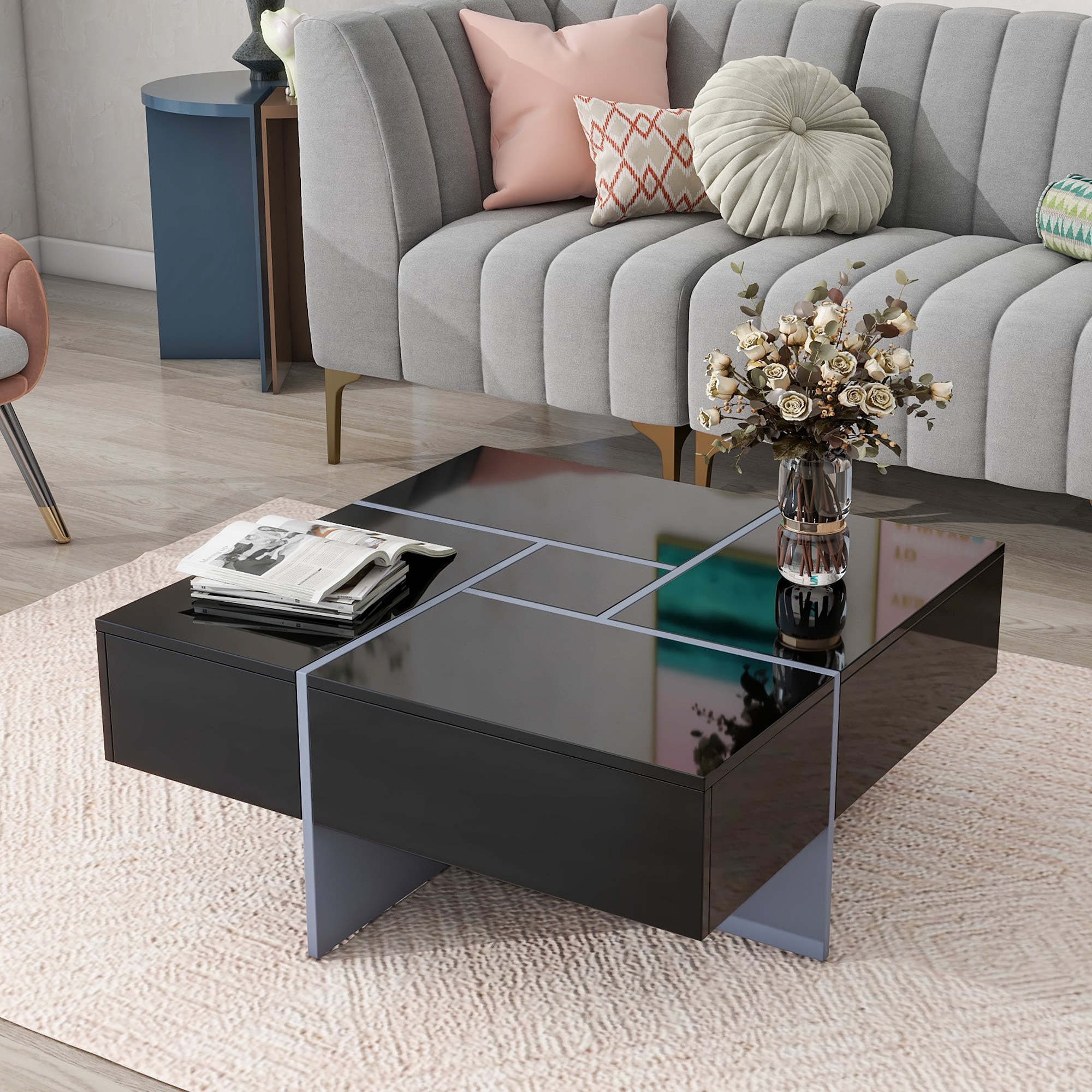 ModernLuxe L-WF305182AAB Coffee-Tables - View #2
