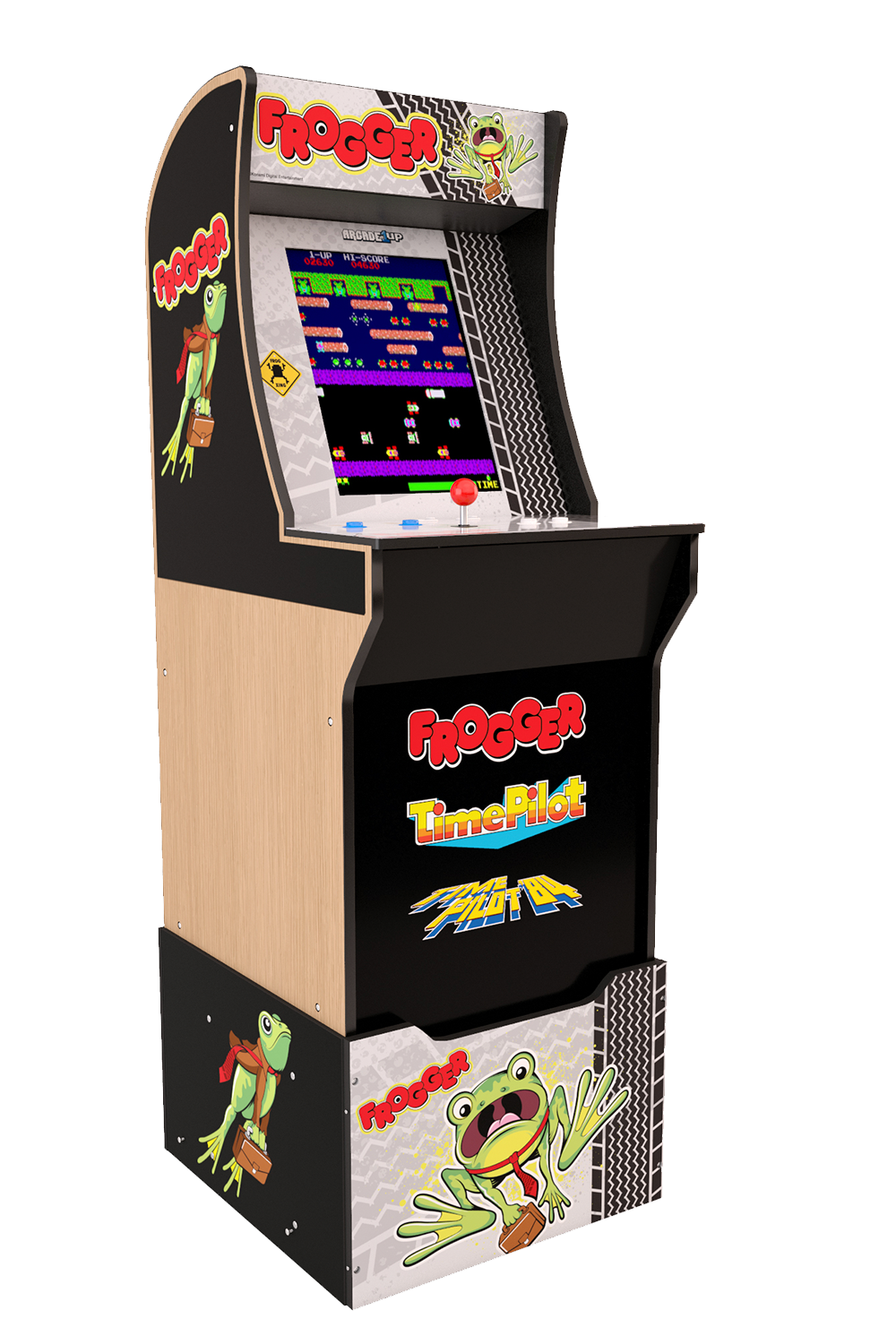 Arcade1Up Officially Licensed Black Arcade Cabinet - Classic Upright Design  - Original Artwork at