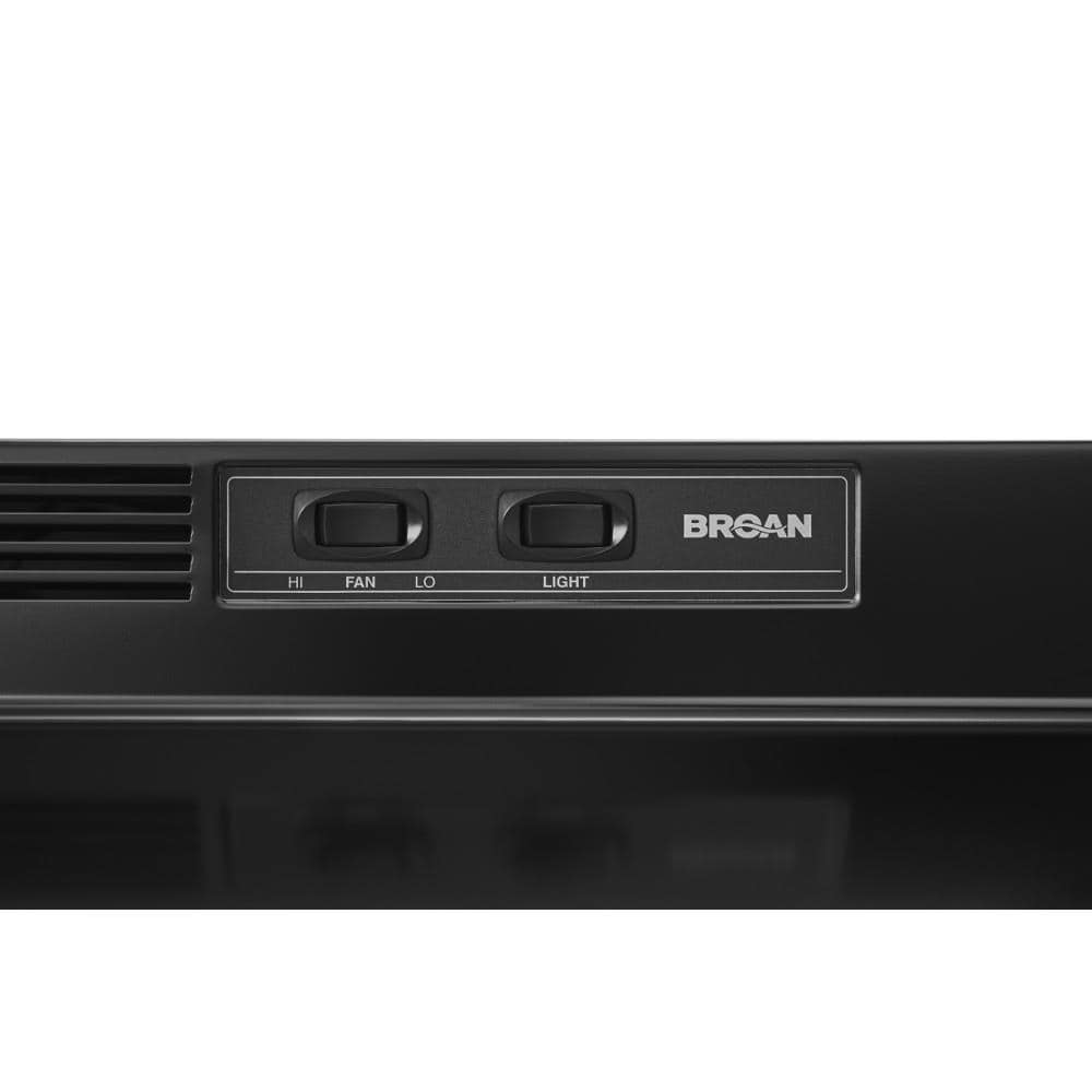 Broan 403023 Black 30 Under Cabinet Range Hood