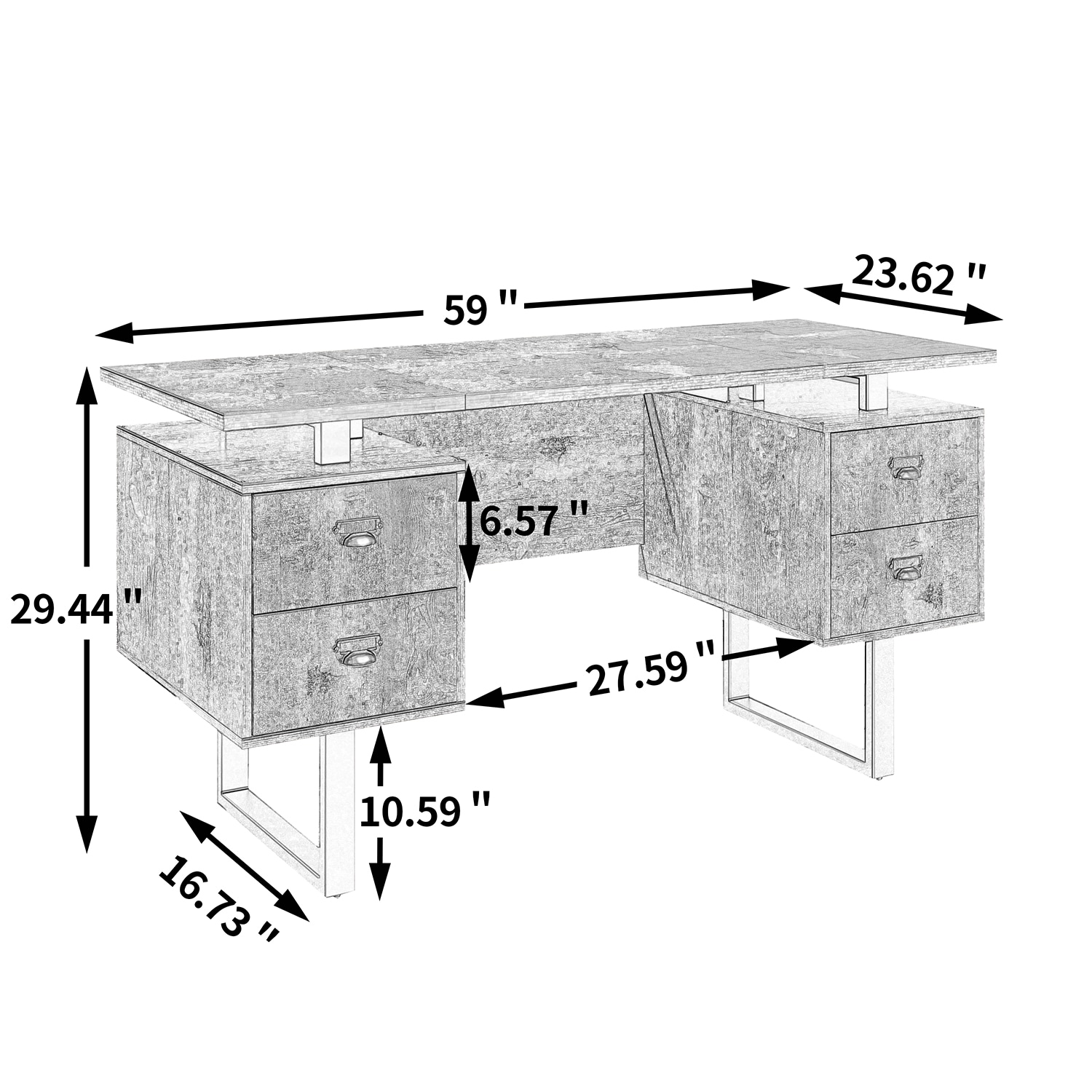 GZMR LZX-WF-401CM desks - View #8