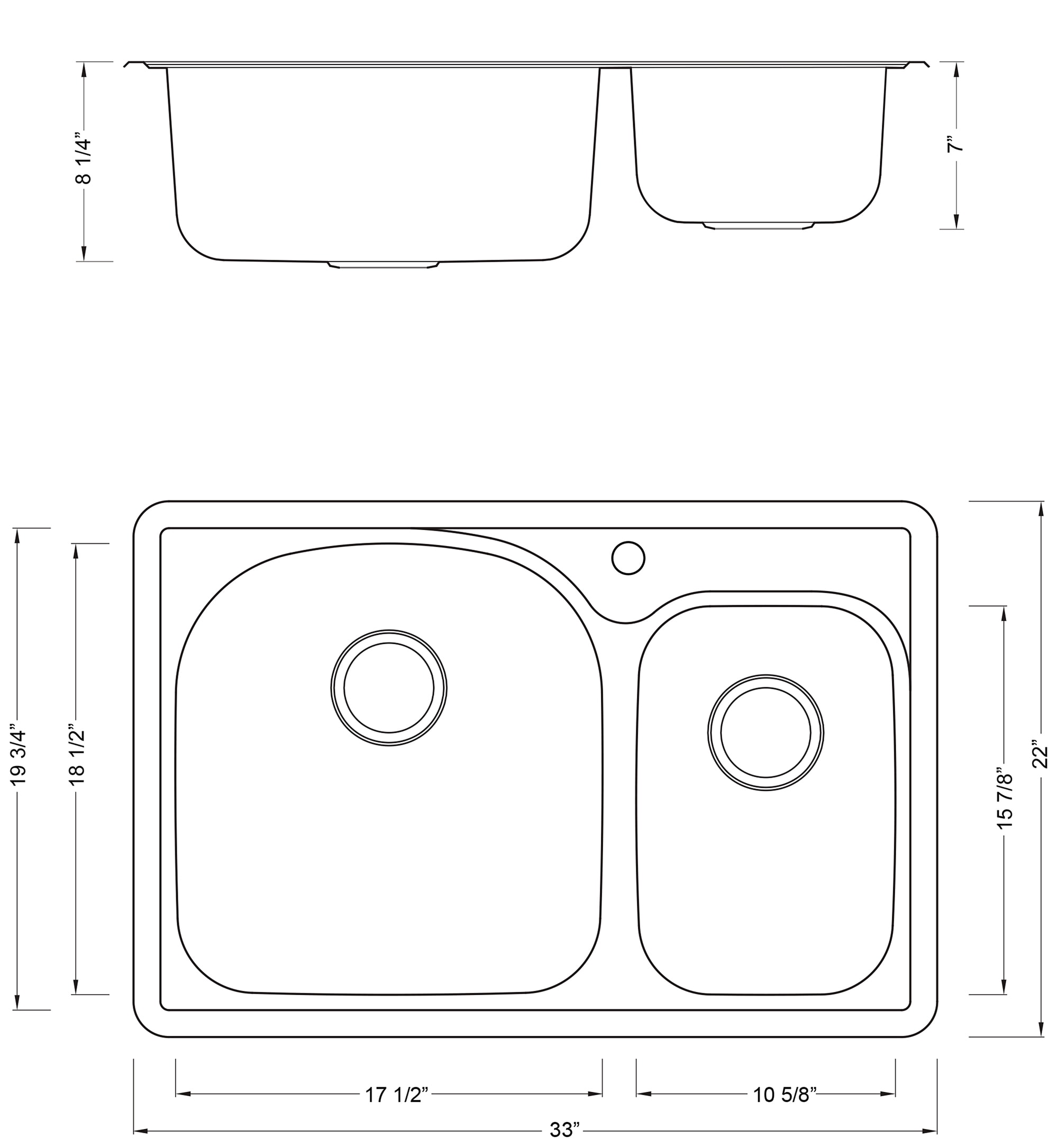 eModernDecor ALTO-7030-1 Kitchen-Sinks - View #7