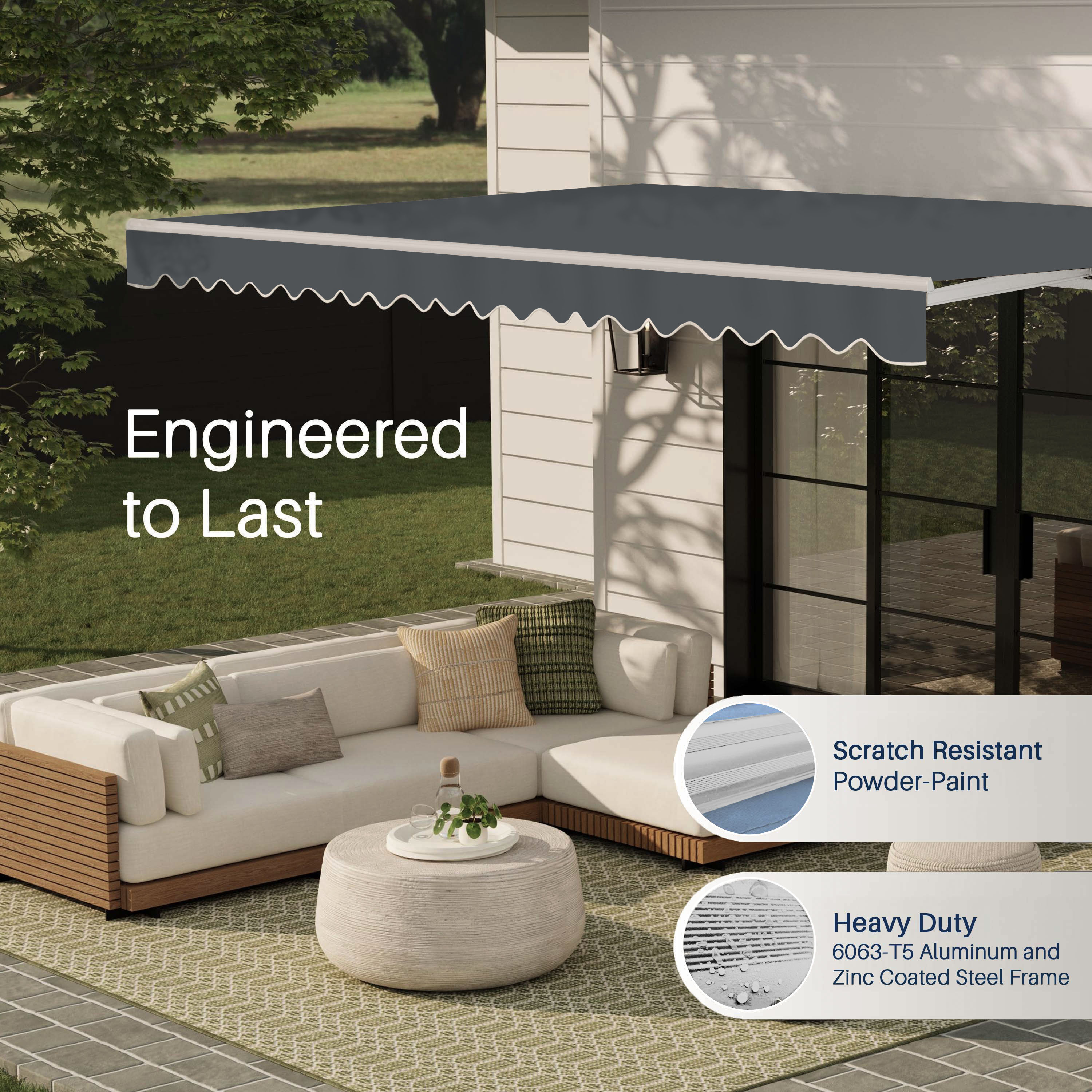 ALEKO AWM10X8GY80-LO awnings - View #2