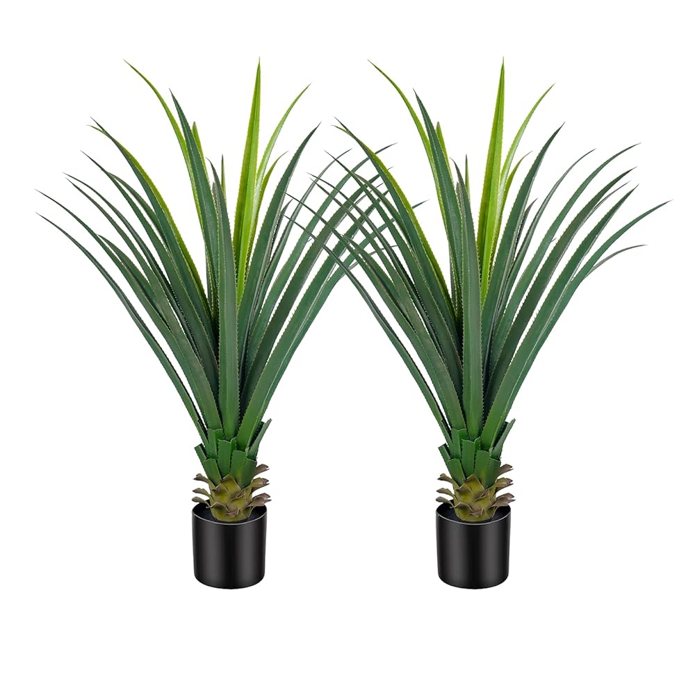 Vitalismo 3.7ft/44 inch Artificial Agave Plant-2 pack