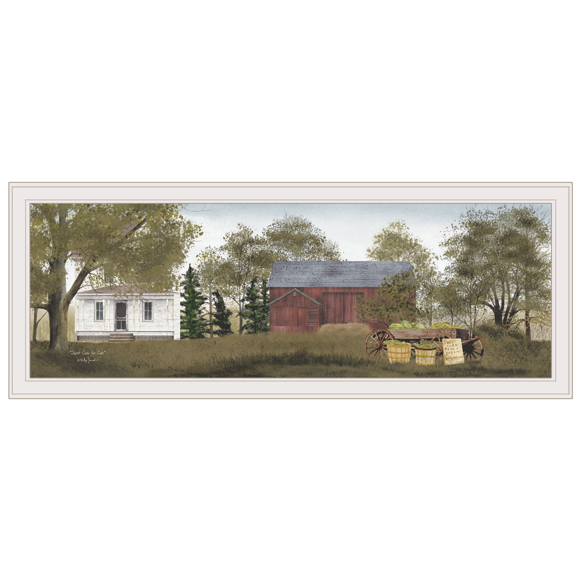 Summer Sweet Corn For Sale Wagon Barn Farm White House Billy Jabocs Canvas 