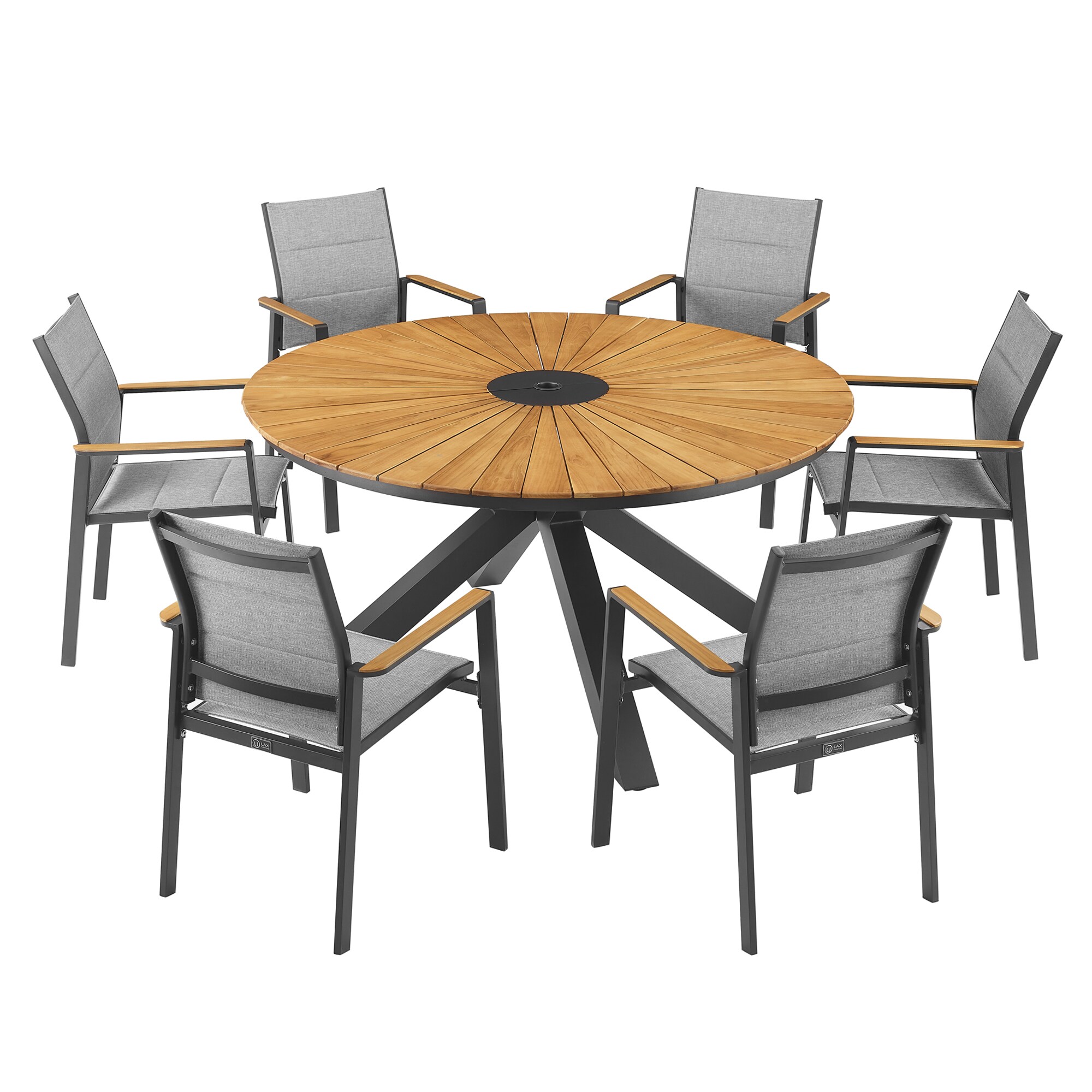 PEAK HOME FURNISHINGS 970484-BK-970486X6 Patio-Dining-Sets - View #2