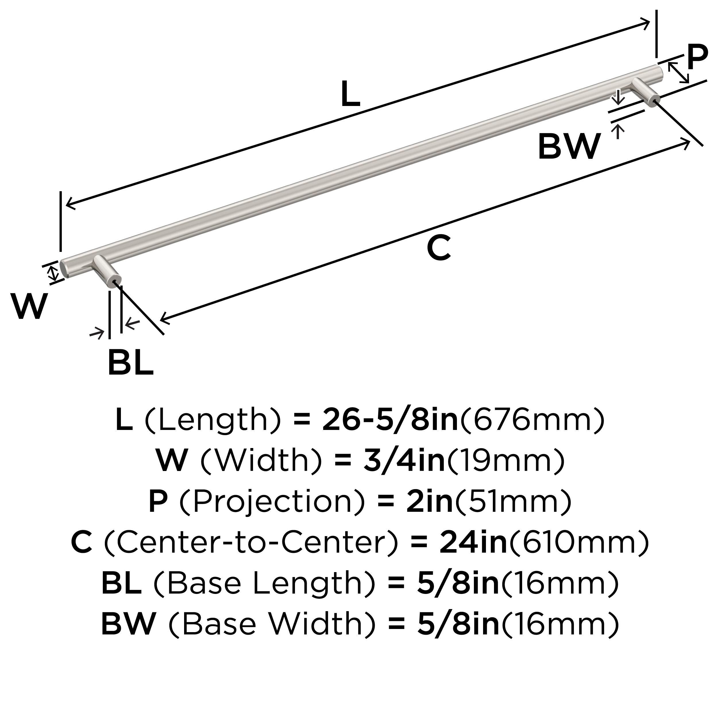Amerock BP54026PN Cabinet-Pulls - View #5