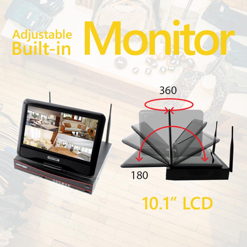 Crystal Vision Outdoor 4Camera Plugin Bullet2Tb Hard Drive Security