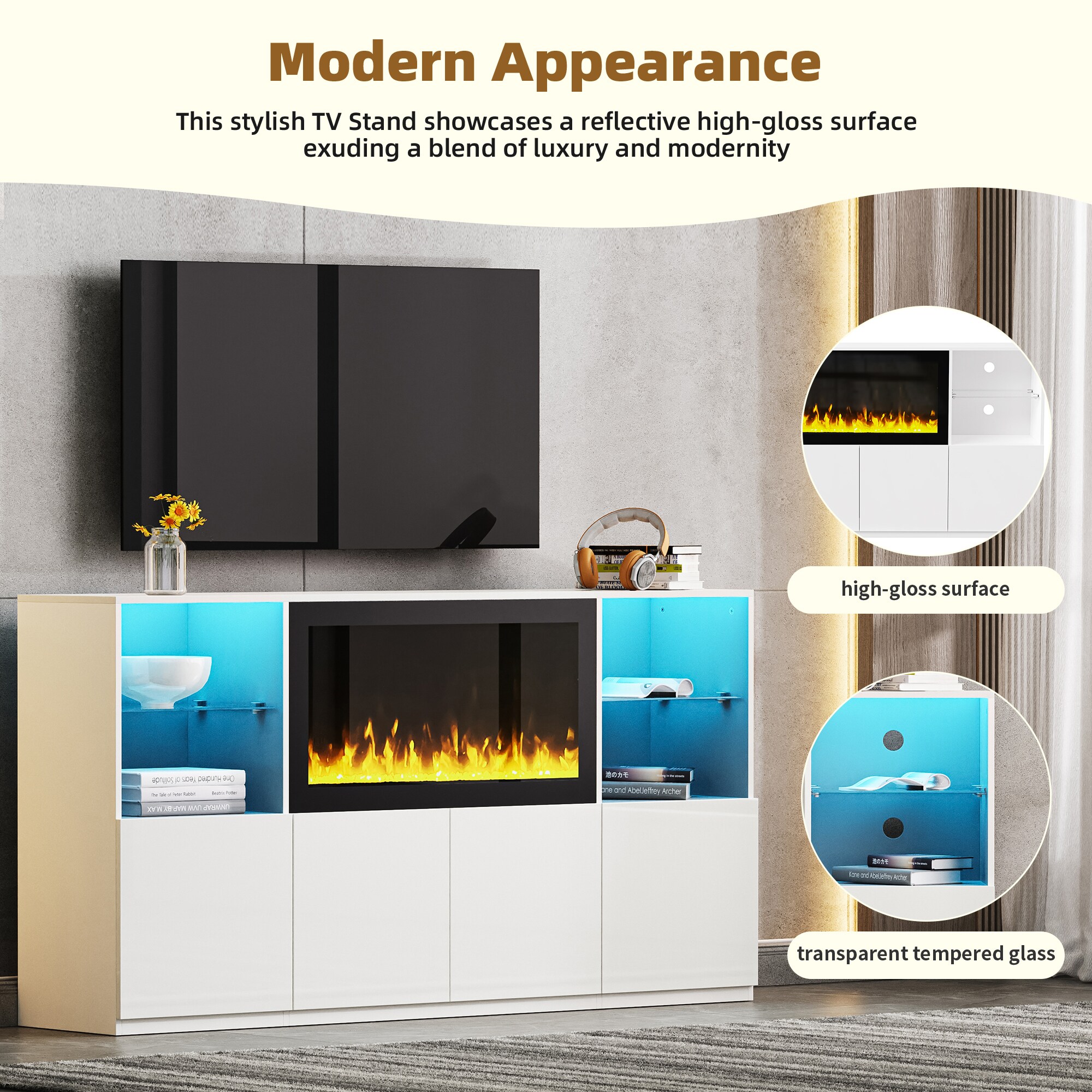 SINOFURN SYA780007WT Electric-Fireplaces - View #15