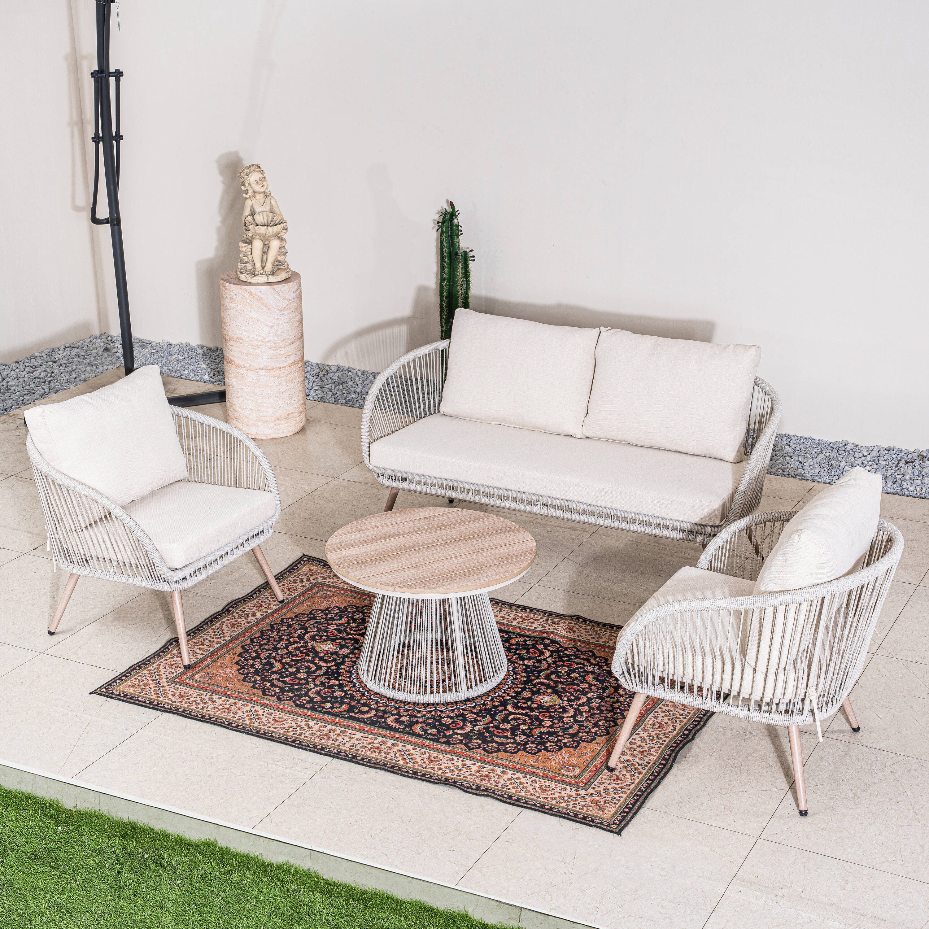 Direct Wicker DWS-2540-GR Patio-Conversation-Sets - View #2