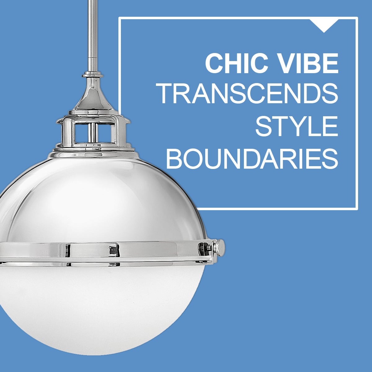 Polished Nickel Dual-Light Pendant with Etched Opal Glass Shade