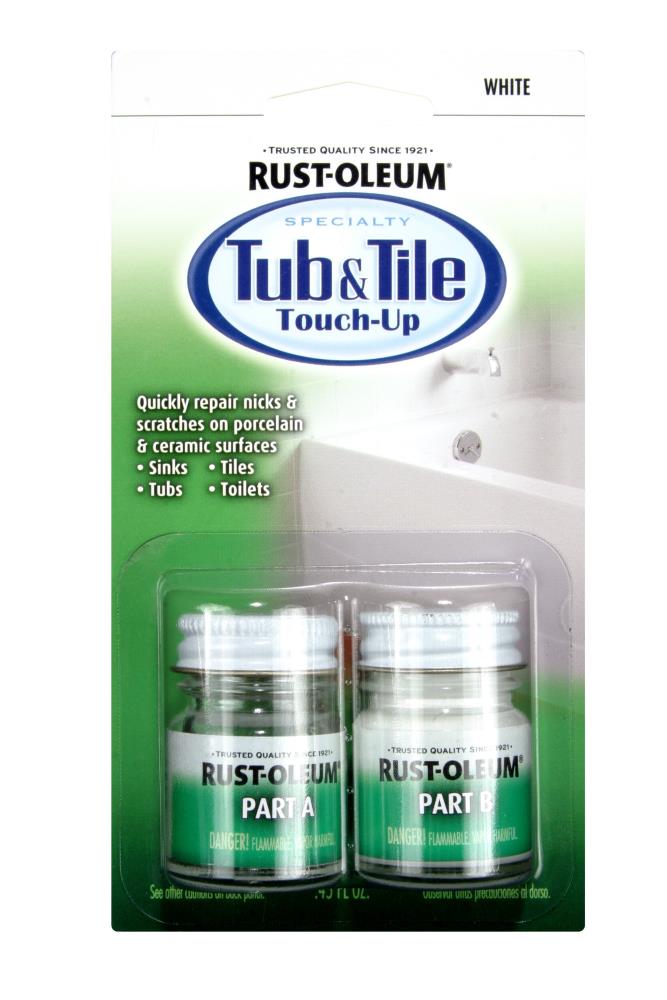 Rust-Oleum Tub and Tile 0.45-fl oz White Tub and Tile Chip Repair Kit in  the Surface Repair department at