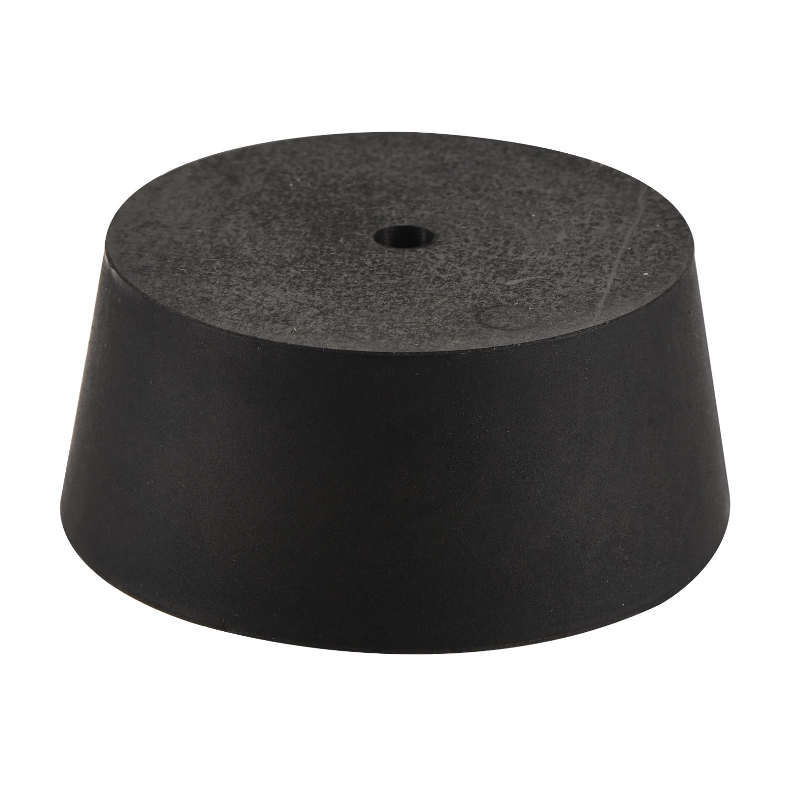 Unique Bargains - Rubber Tapered Plug 48mm to 56mm with Hole Test Tubes Bungs Stopper Black for L...