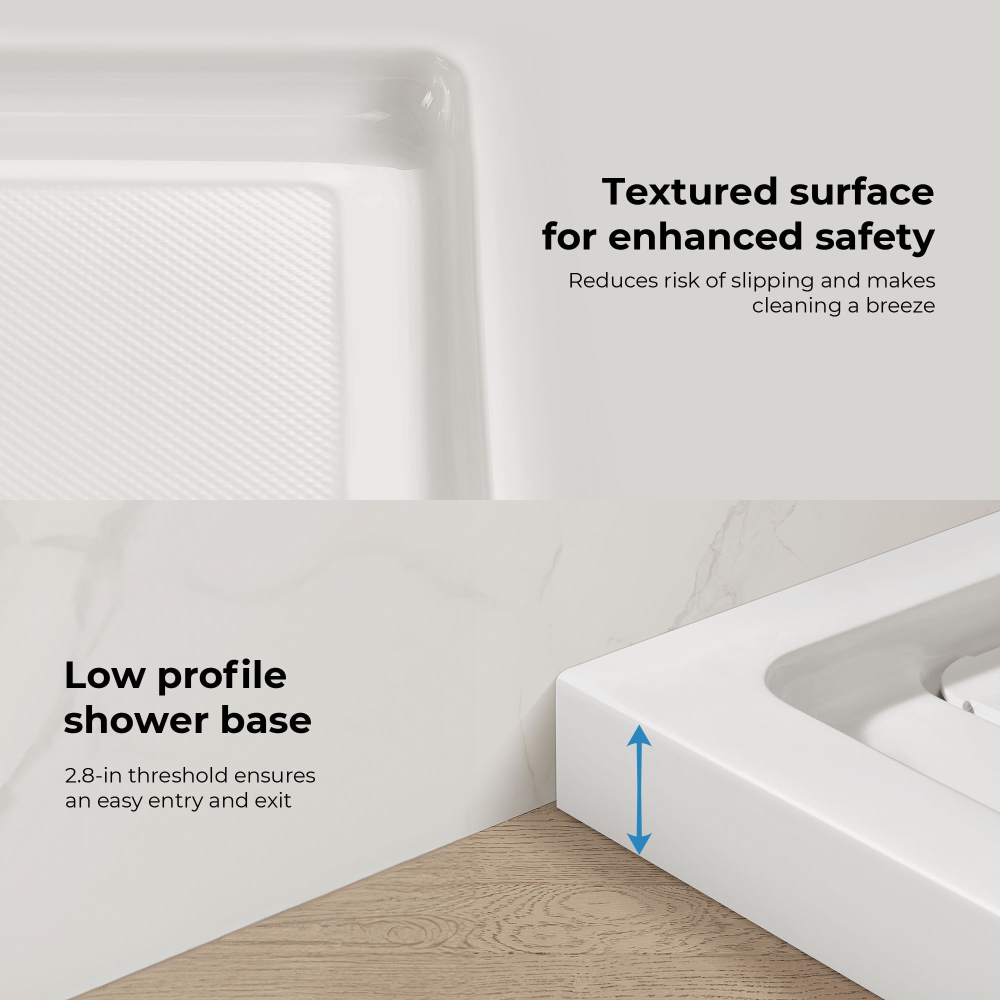 OVE Decors 15SBR-ADEN40-WHT Shower-Floors - View #8