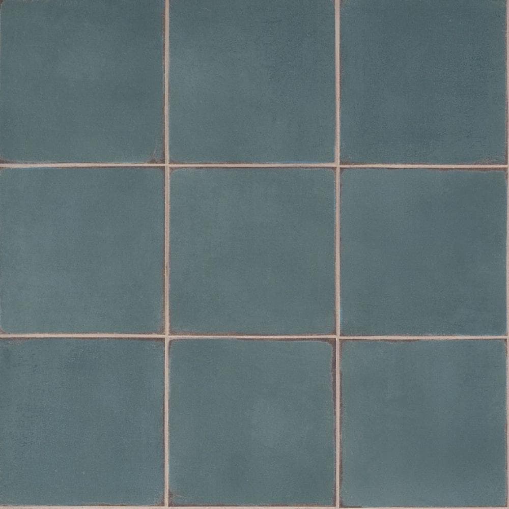 Artmore Tile EXT3RD106071 Coronado Blue 8-in x 8-in Matte Porcelain Encaustic Standard Floor and Wall Tile ( 11.19-sq ft Carton )