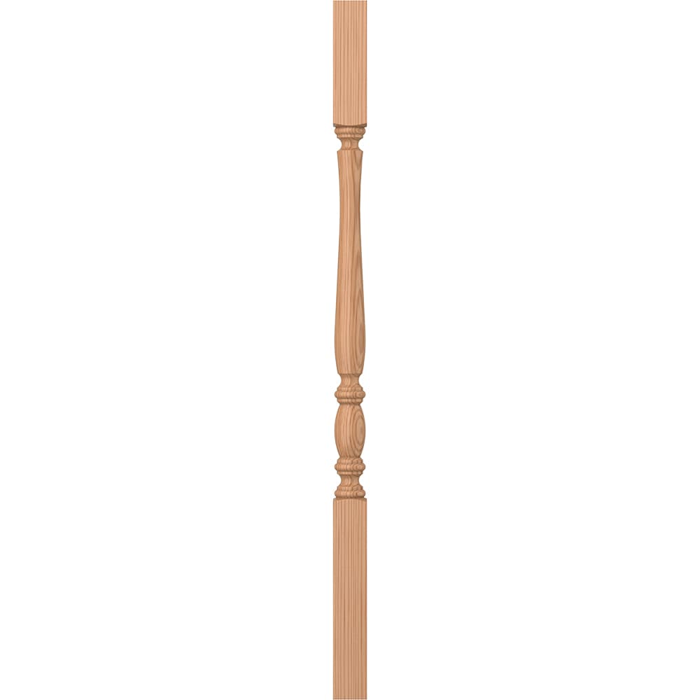 L.J. Smith Stair Systems LJP-2105-AL 36 36-in x 1.75-in Unfinished Alder Square Top Stair Baluster