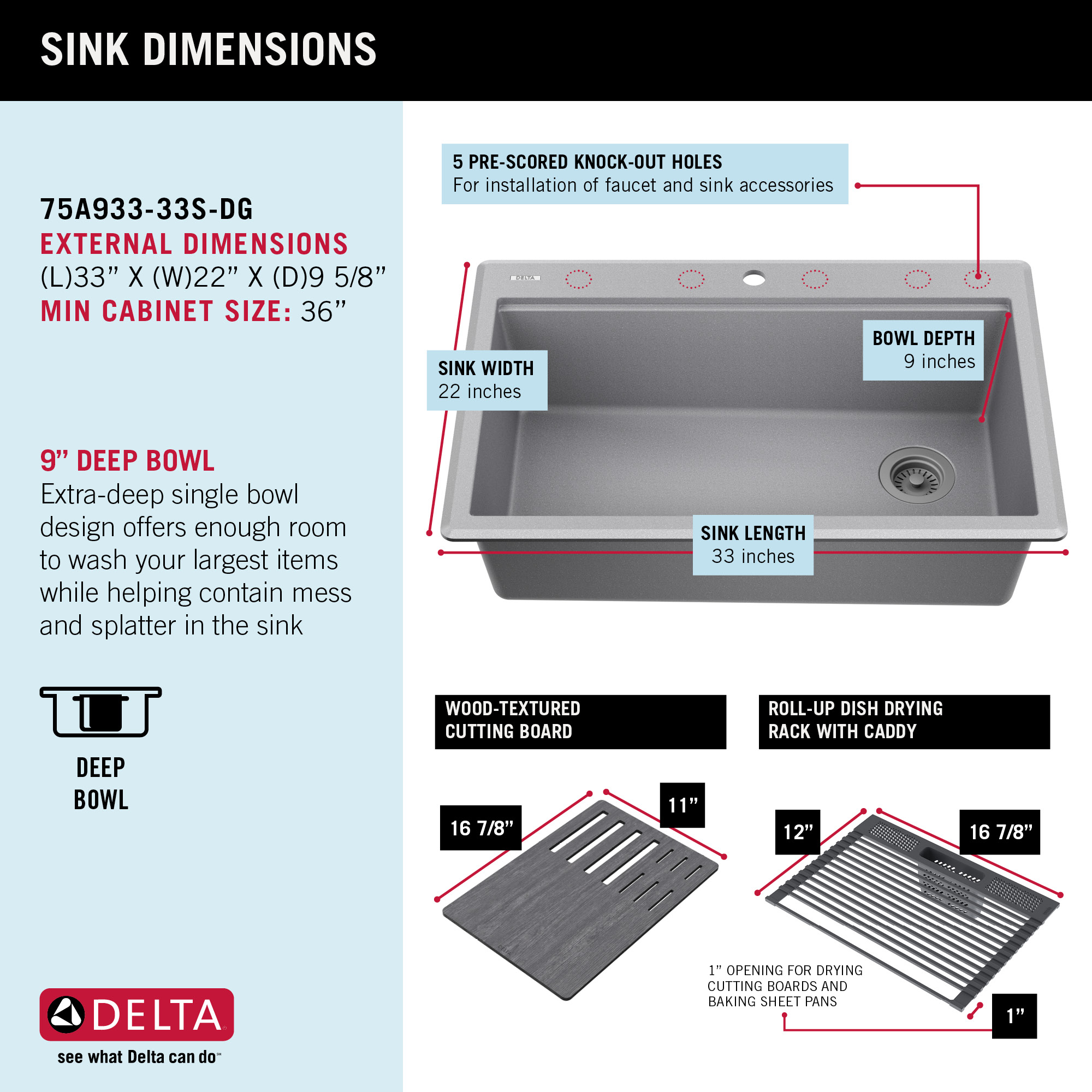 Delta 75A933-33S-DG Kitchen-Sinks - View #6