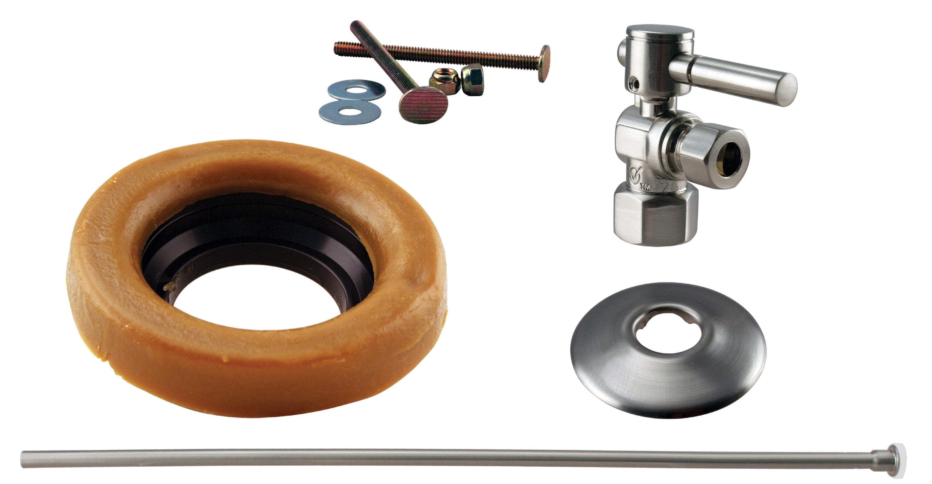 WESTBRASS D1615TBL-07 Satin Nickel Toilet assembly kit