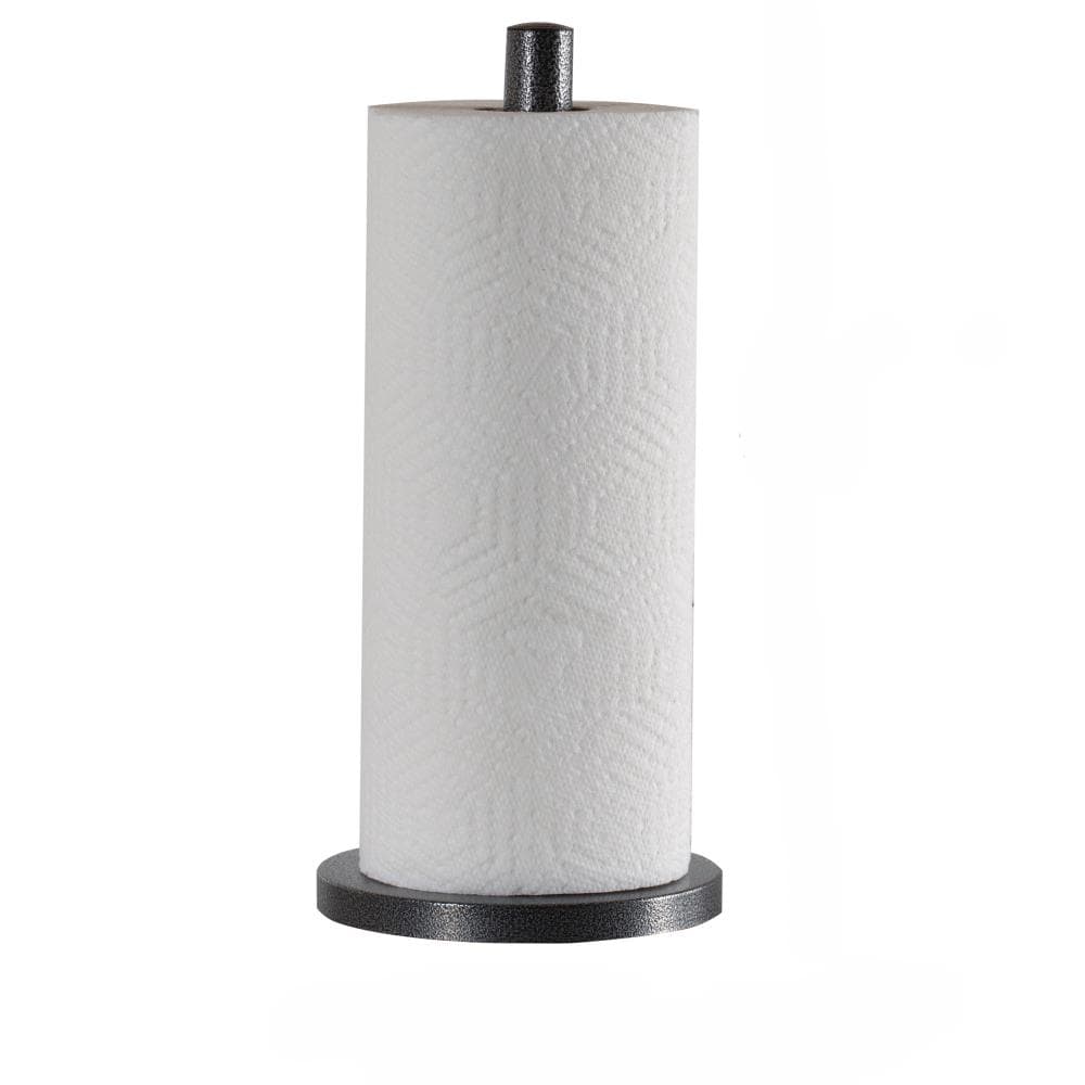 Laura Ashley Speckled Paper Towel Holder in Grey - Freestanding