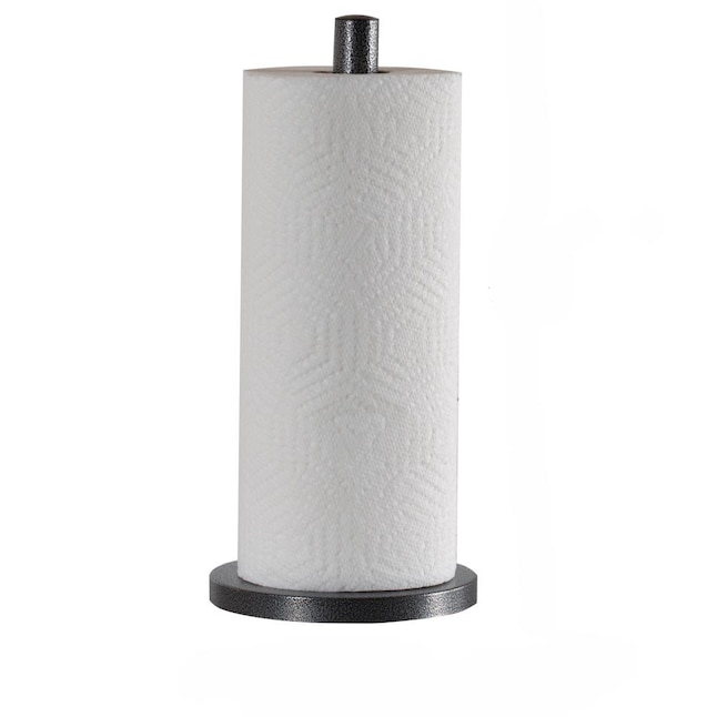 Laura Ashley Speckled Paper Towel Holder in Grey - Freestanding Metal  Holder for Large Paper Towel Rolls - 5.9x5.9x13.2 inches in the Paper Towel  Holders department at