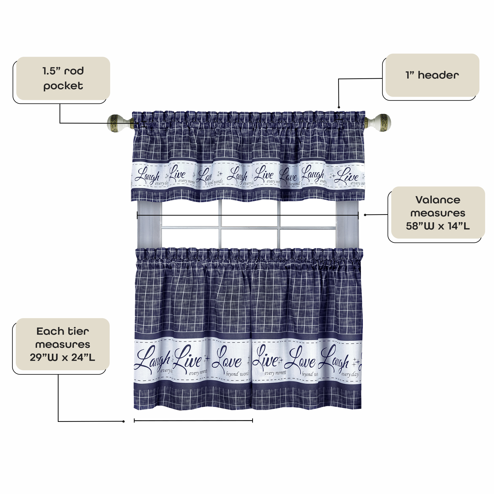 Achim LLTV24NY12 valances - View #7