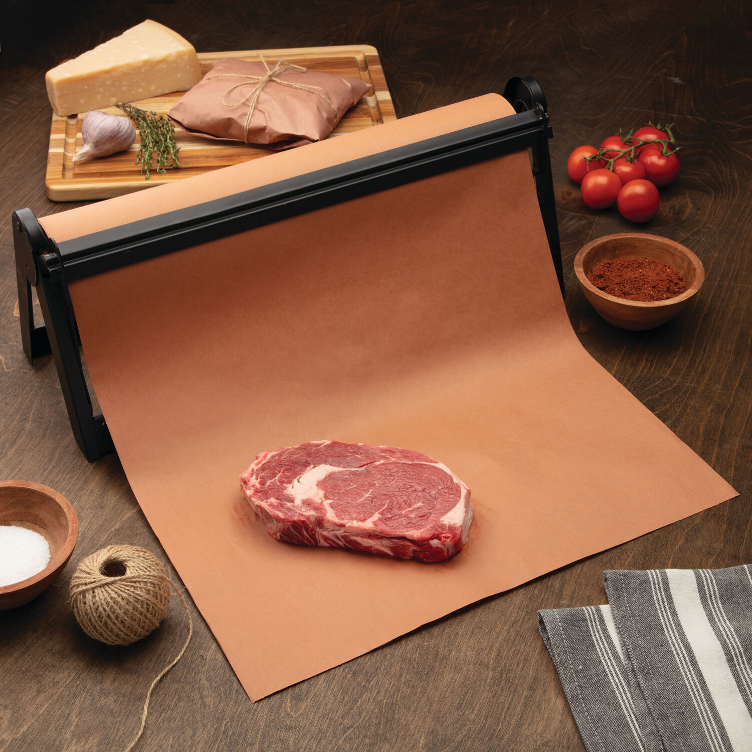 18 - 2 Tier - Double Paper Cutter / Double Butcher Paper Holder -  Davison's Butcher Supply