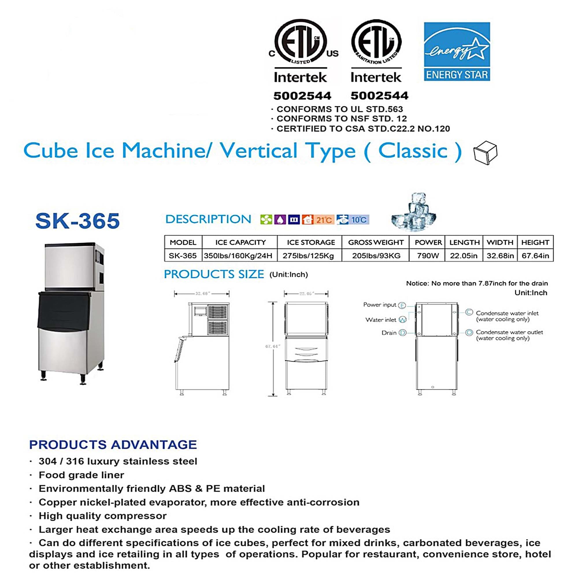 Cooler Depot 3XXSK-655 Commercial-Ice-Makers - View #7