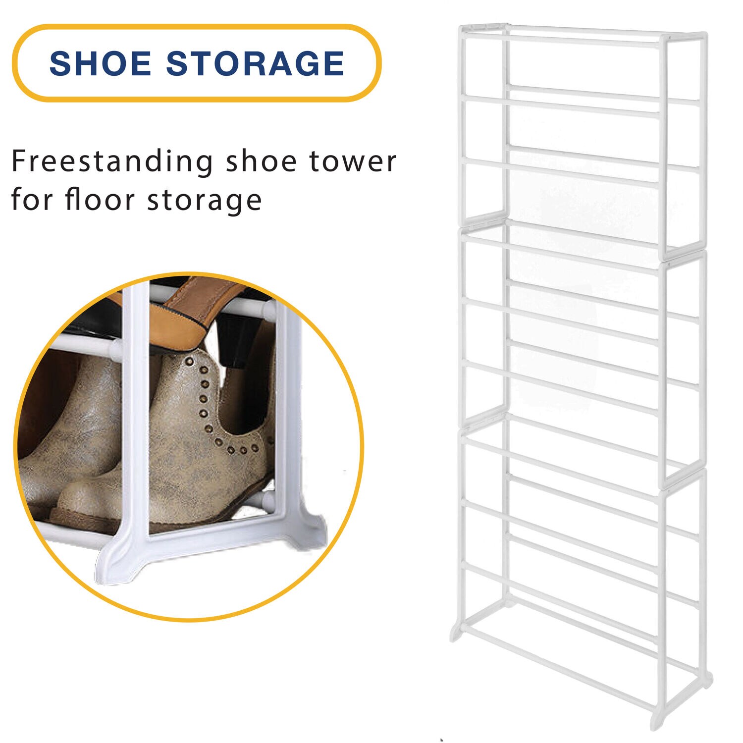 Whitmor 6780-3048-WHT Shoe-Racks - View #4