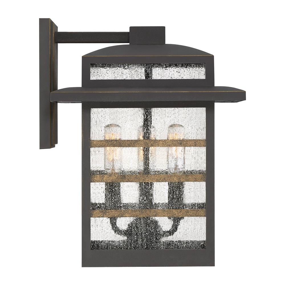 Quoizel Plaza 3-Light 13.25-in Palladian Bronze Outdoor Wall