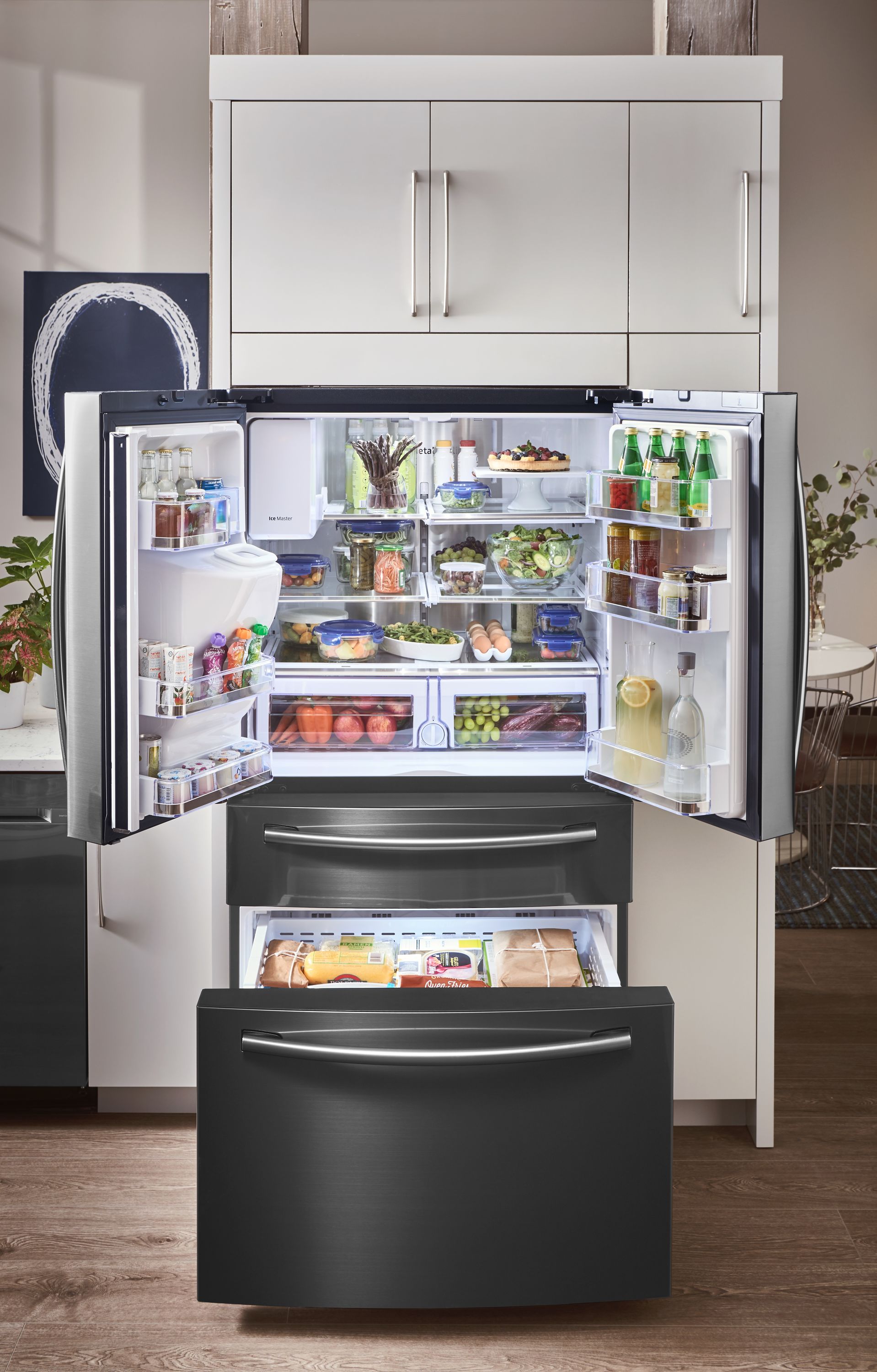 Samsung family hub refrigerator black deals stainless