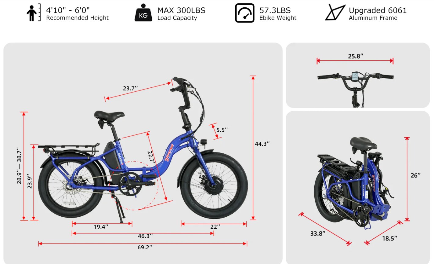 Young Electric 22802009BLU bikes - View #3