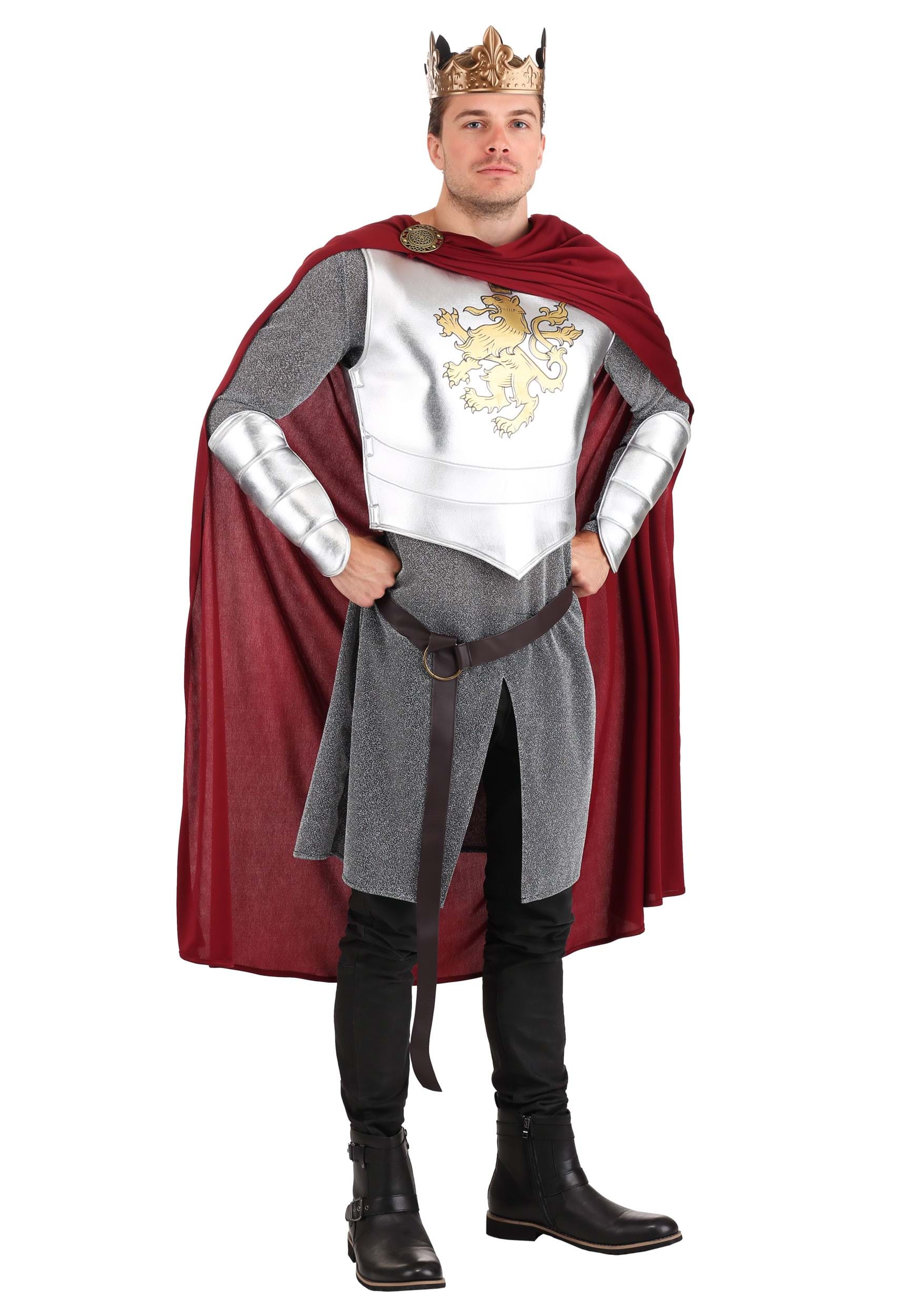 HalloweenCostumes.com FUN1065AD-XL FUN Costumes Men's Lionheart Knight Costume X-Large