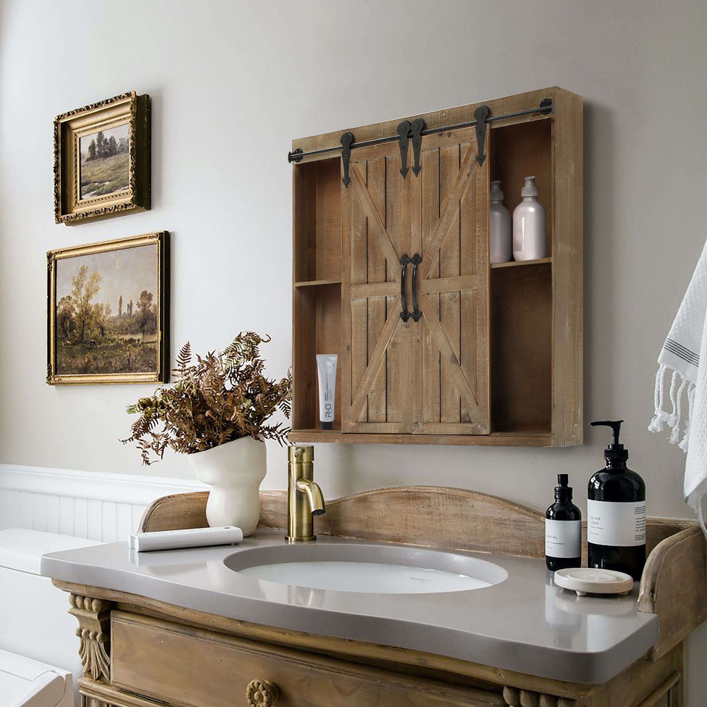 LuxenHome WHIF772 Wall-Mounted-Shelving - View #7