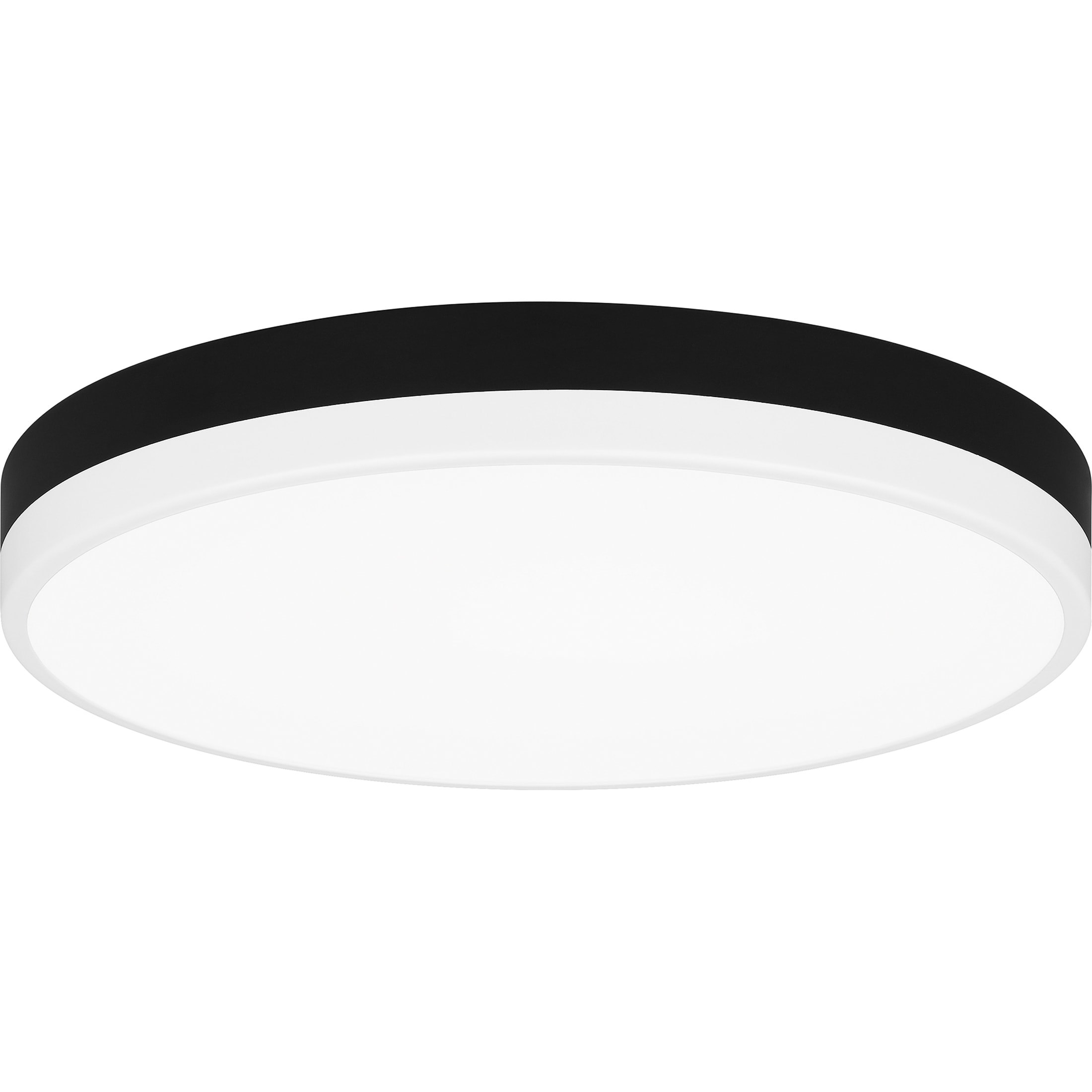 Quoizel WLN1615MBKW Weldin 1-Light 15-in Matte Black LED Flush Mount Light