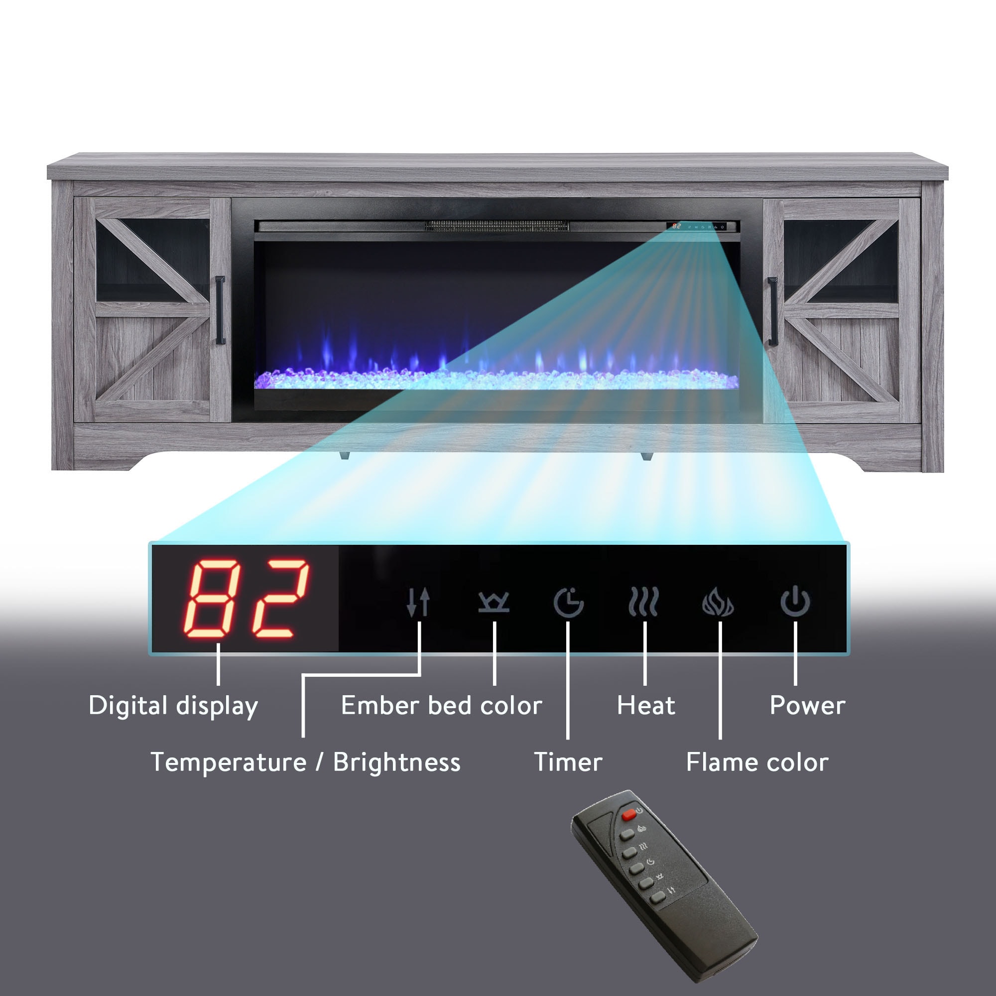 Bybafun YC0700118 Electric-Fireplaces - View #11