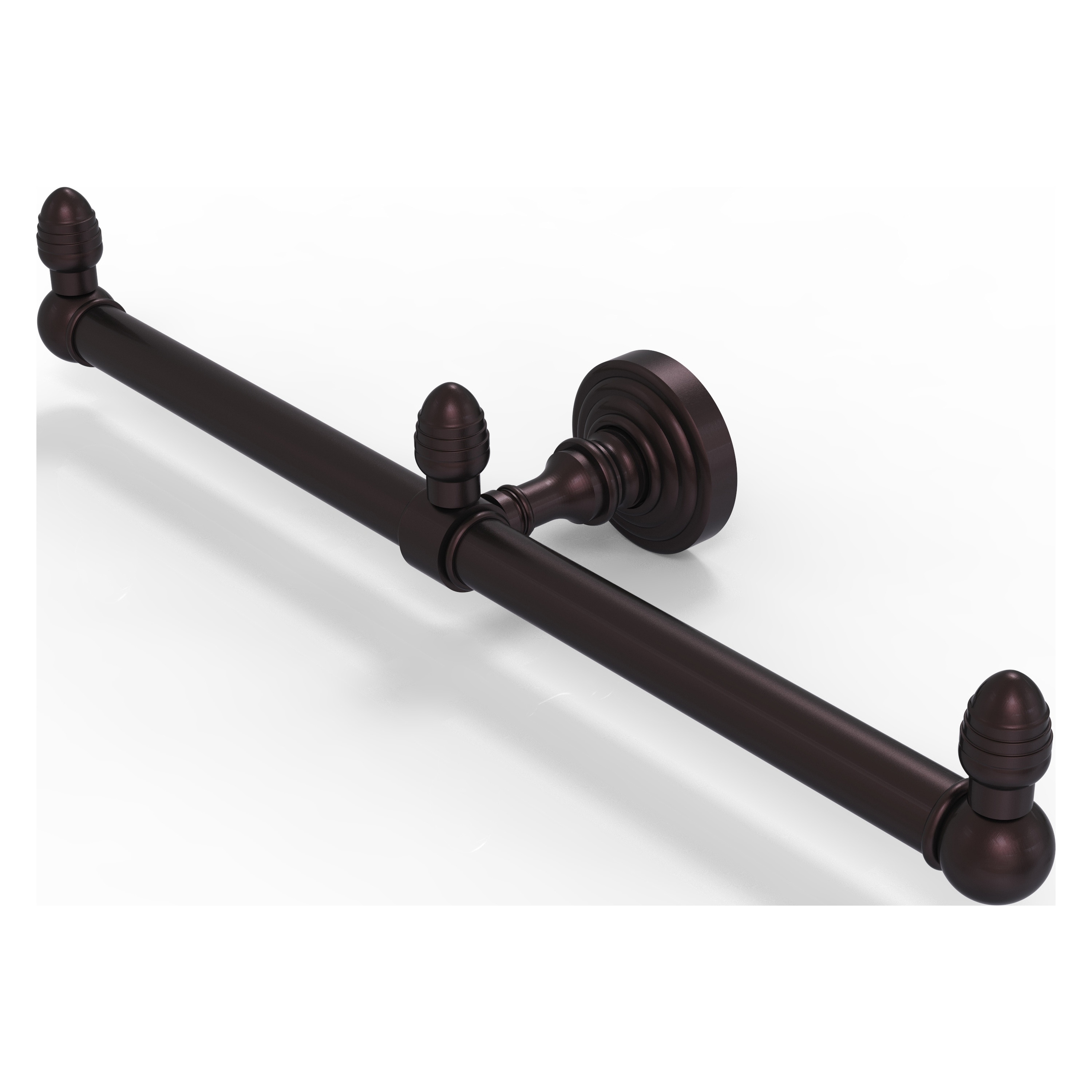 Allied Brass BPWP-HTB-2-ABZ Waverly Place 15-in double Antique Bronze Wall mount Double Towel Bar