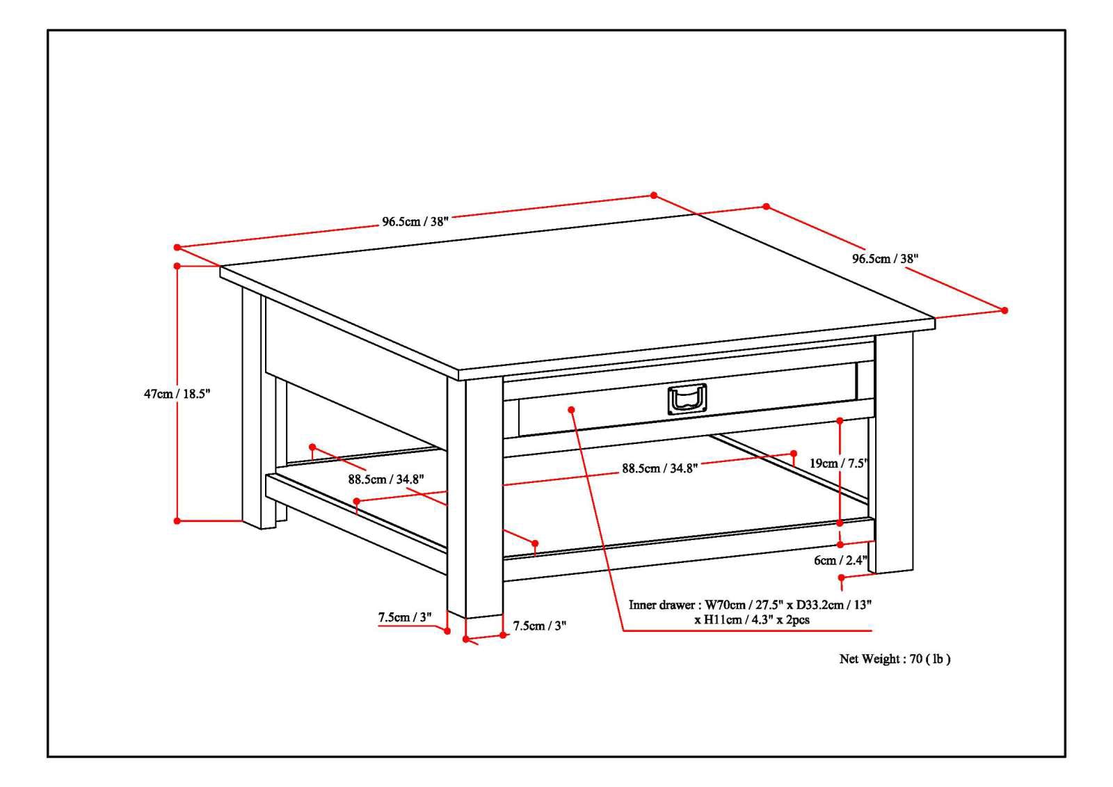 Simpli Home AXCMON-02 Coffee-Tables - View #8