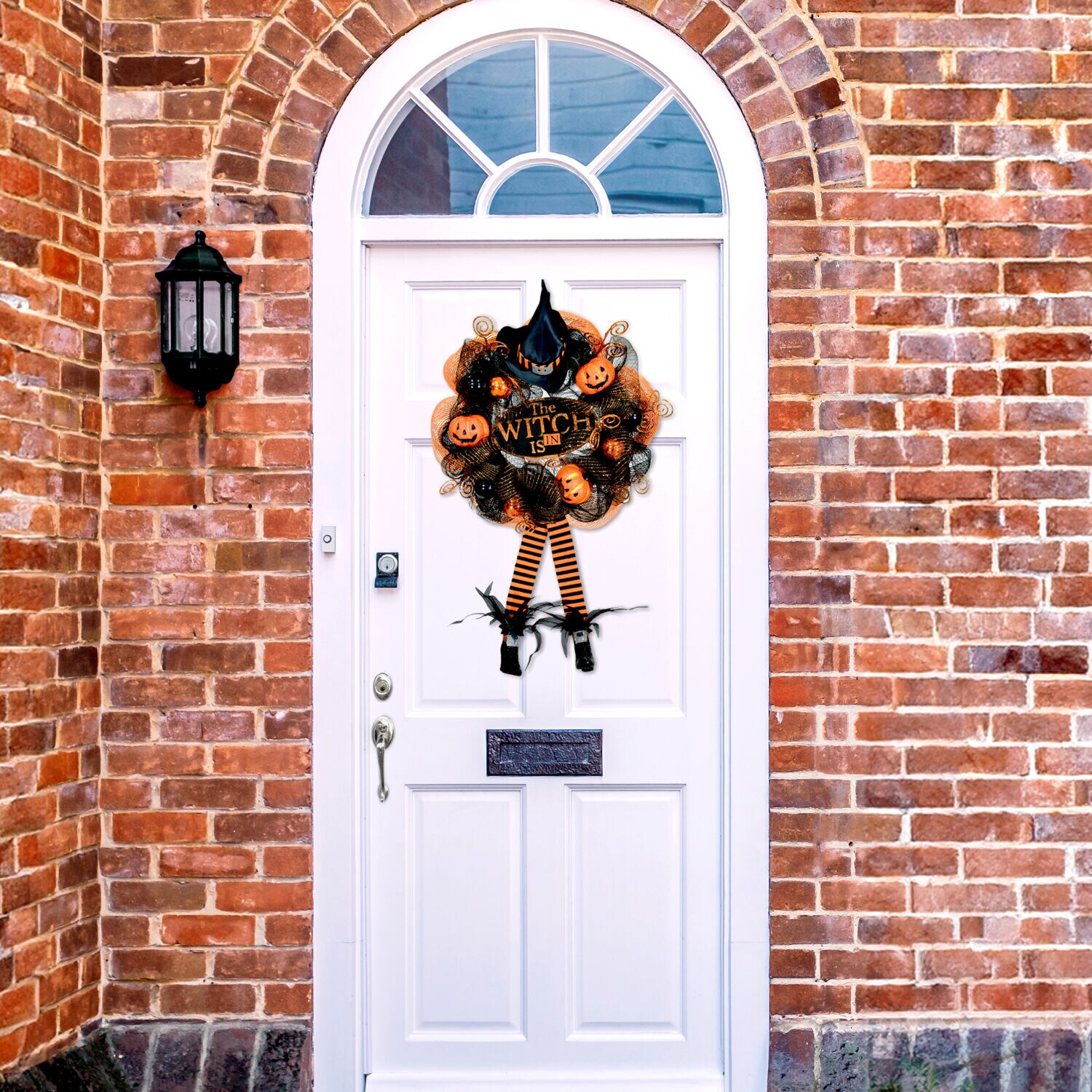 Haunted Hill Farm HHWRTHWTC-BLK Artificial-Halloween-Wreaths - View #7