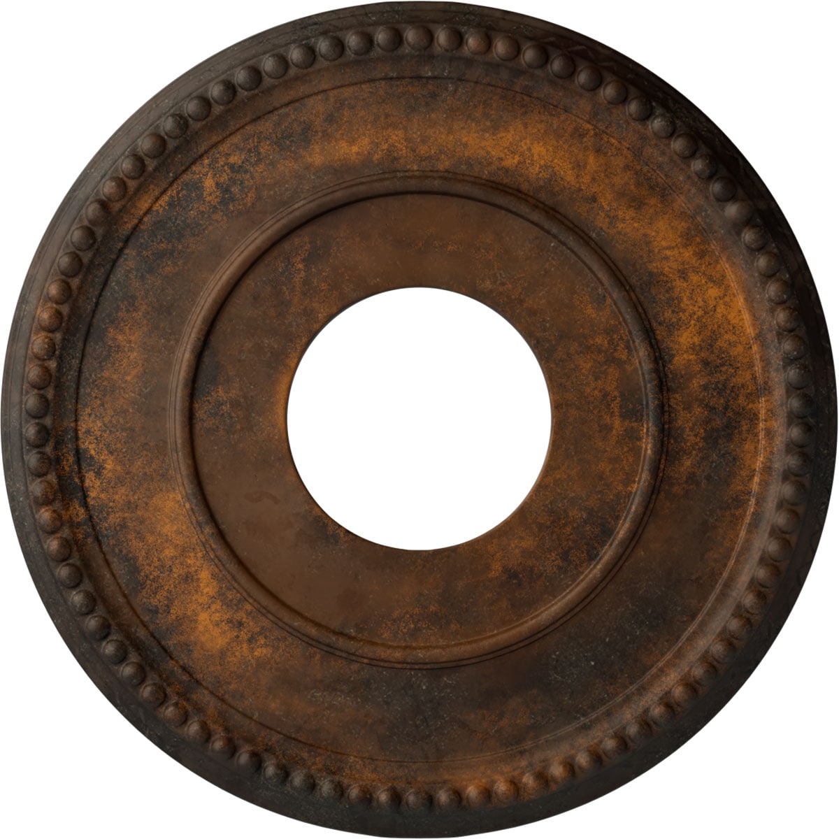 Ekena Millwork CM12BRRUS Bradford 12.5-in W x 12.5-in L Painted Rust Polyurethane Whole Ceiling Medallion