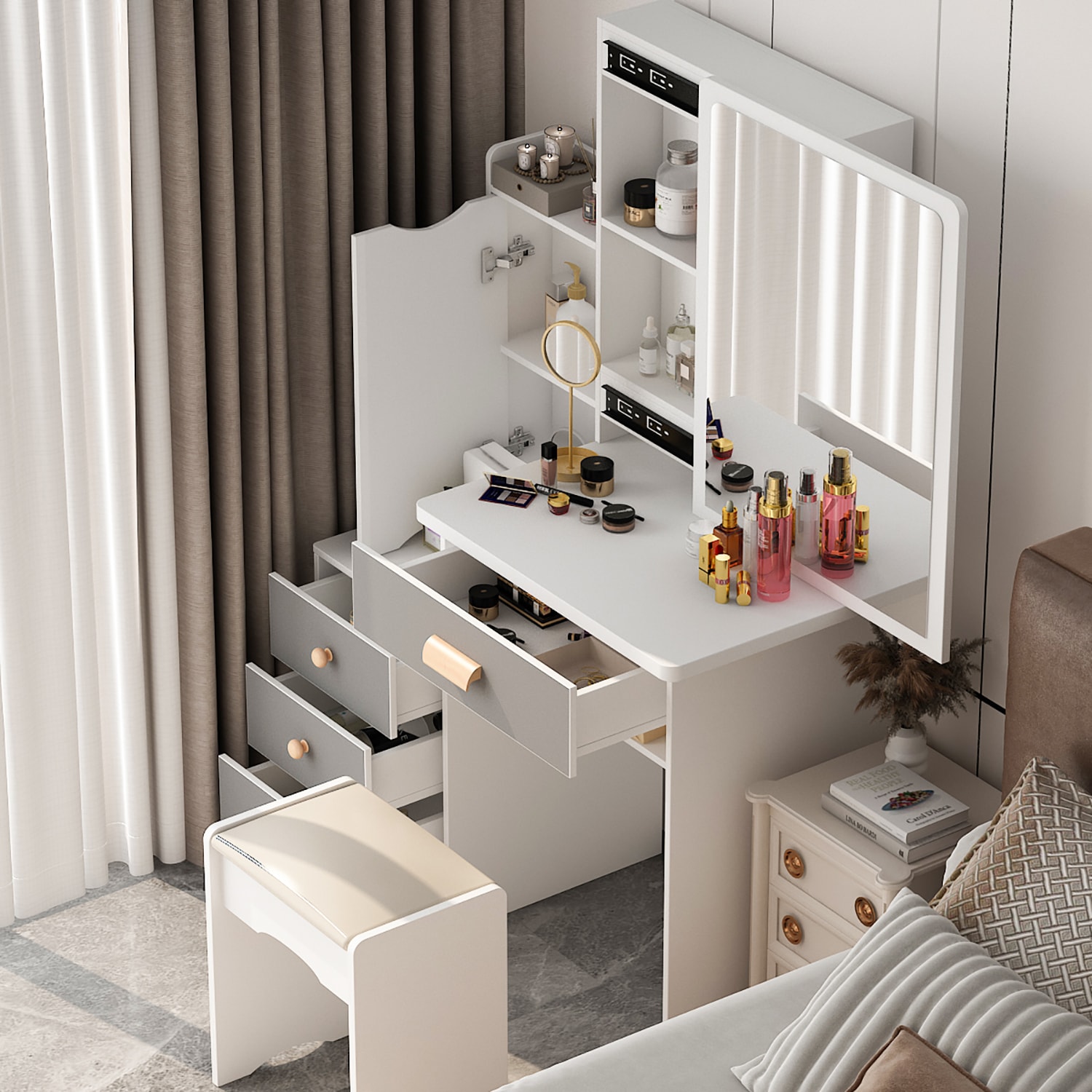 FUFU&GAGA LJY-WFJX0096-02 Bedroom-Vanities - View #13