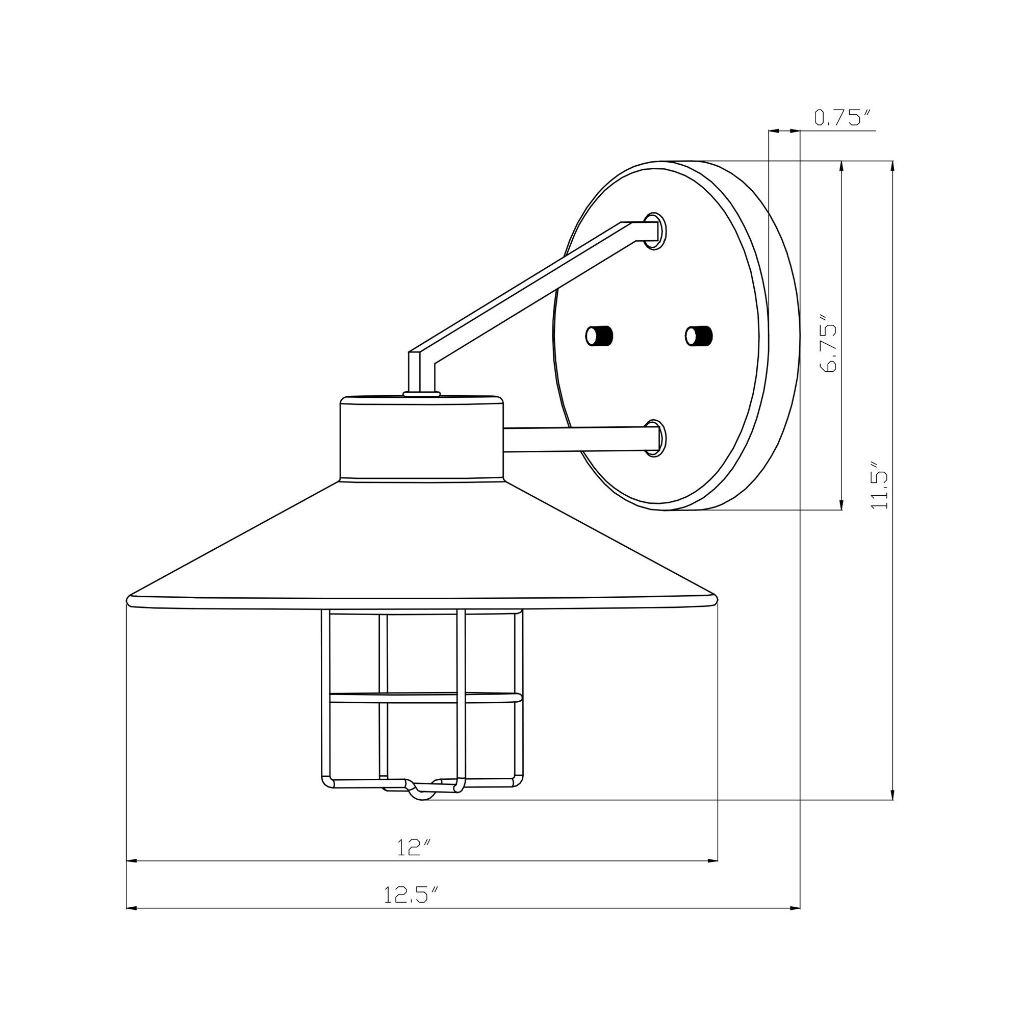 Forte Lighting 1809-01-32 Outdoor-Wall-Lighting - View #6