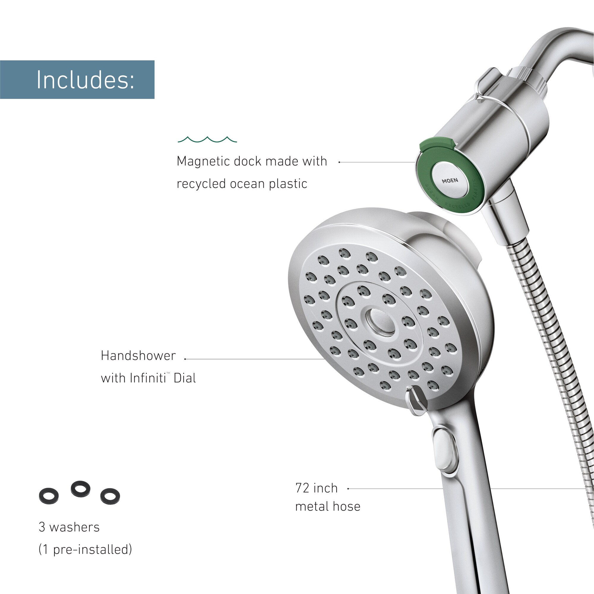 Moen 220H2 Fixed-Showerhead - View #7