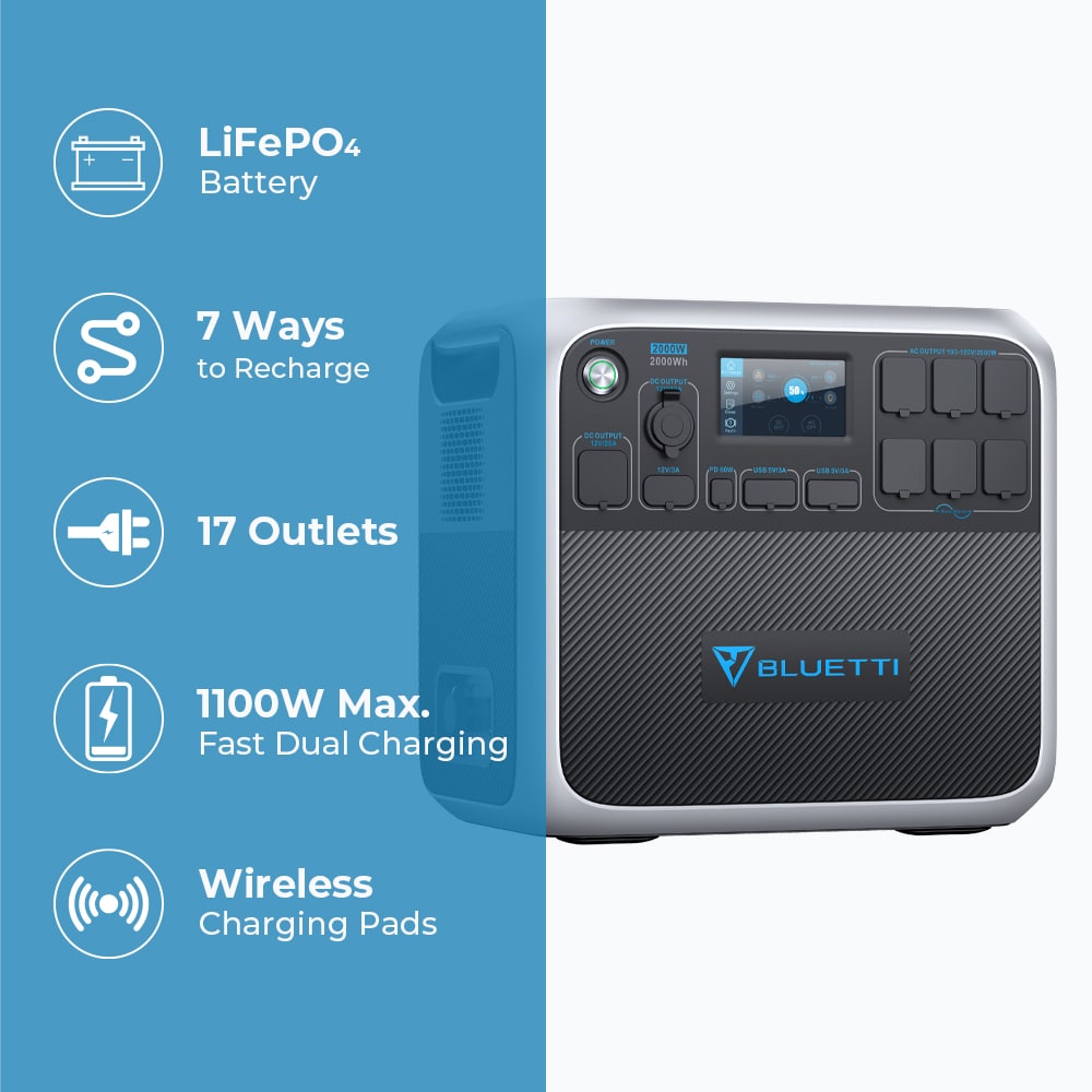 BLUETTI AC200P+TROLLEY Solar-Generators - View #2