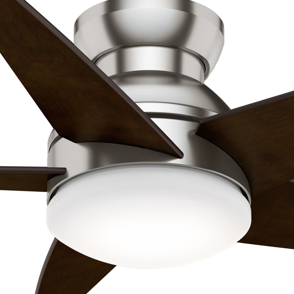 Casablanca Isotope 44 in Brushed Nickel Integrated LED Indoor