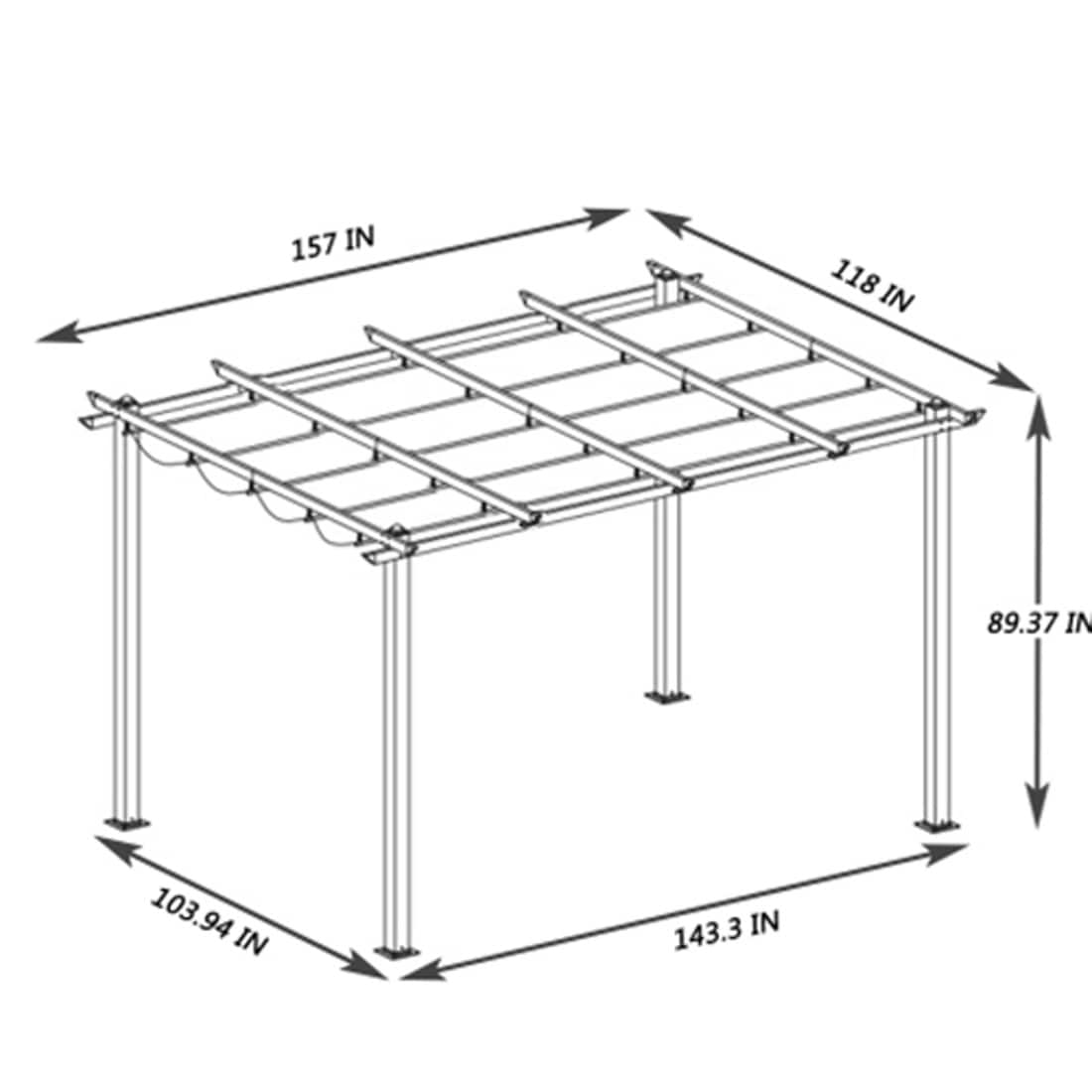 Damerin PRS1904 Wood-Resin-Gazebos - View #3