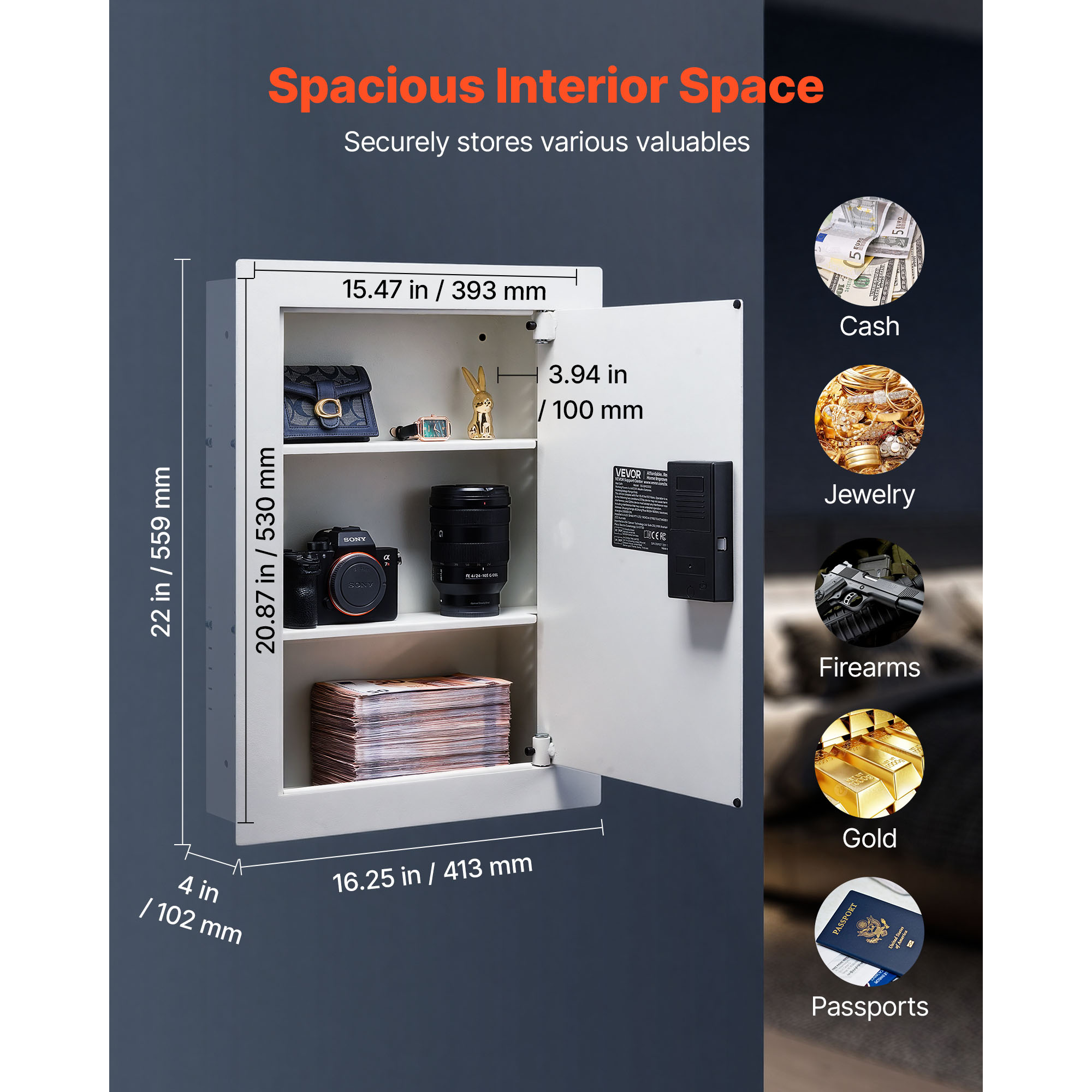 VEVOR BGBXJ4162522X2SV60V9 Floor-Wall-Safes - View #3
