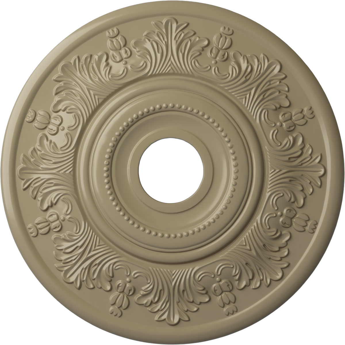 Ekena Millwork CM20VIGDF Vienna 20-in W x 20-in L Painted Gobi Desert Polyurethane Whole Ceiling Medallion