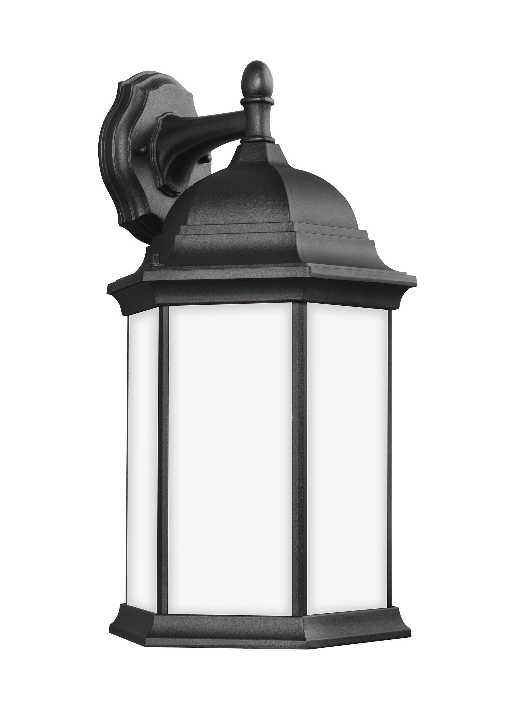 Generation Lighting 8438751-12 Sevier 1 -Light 18.75-in H Black Hardwired Outdoor Wall Light