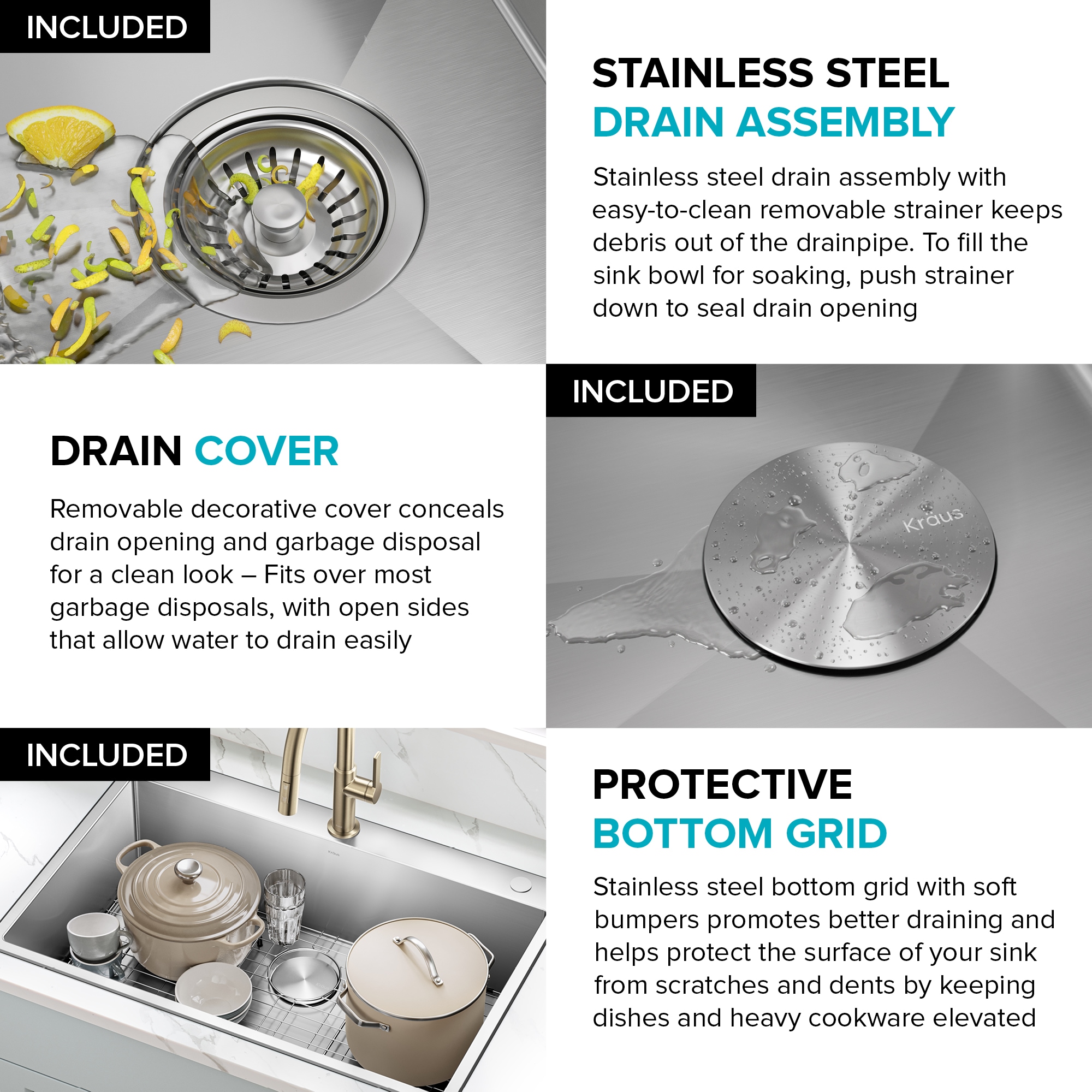 Kraus KHT300-33 Kitchen-Sinks - View #12